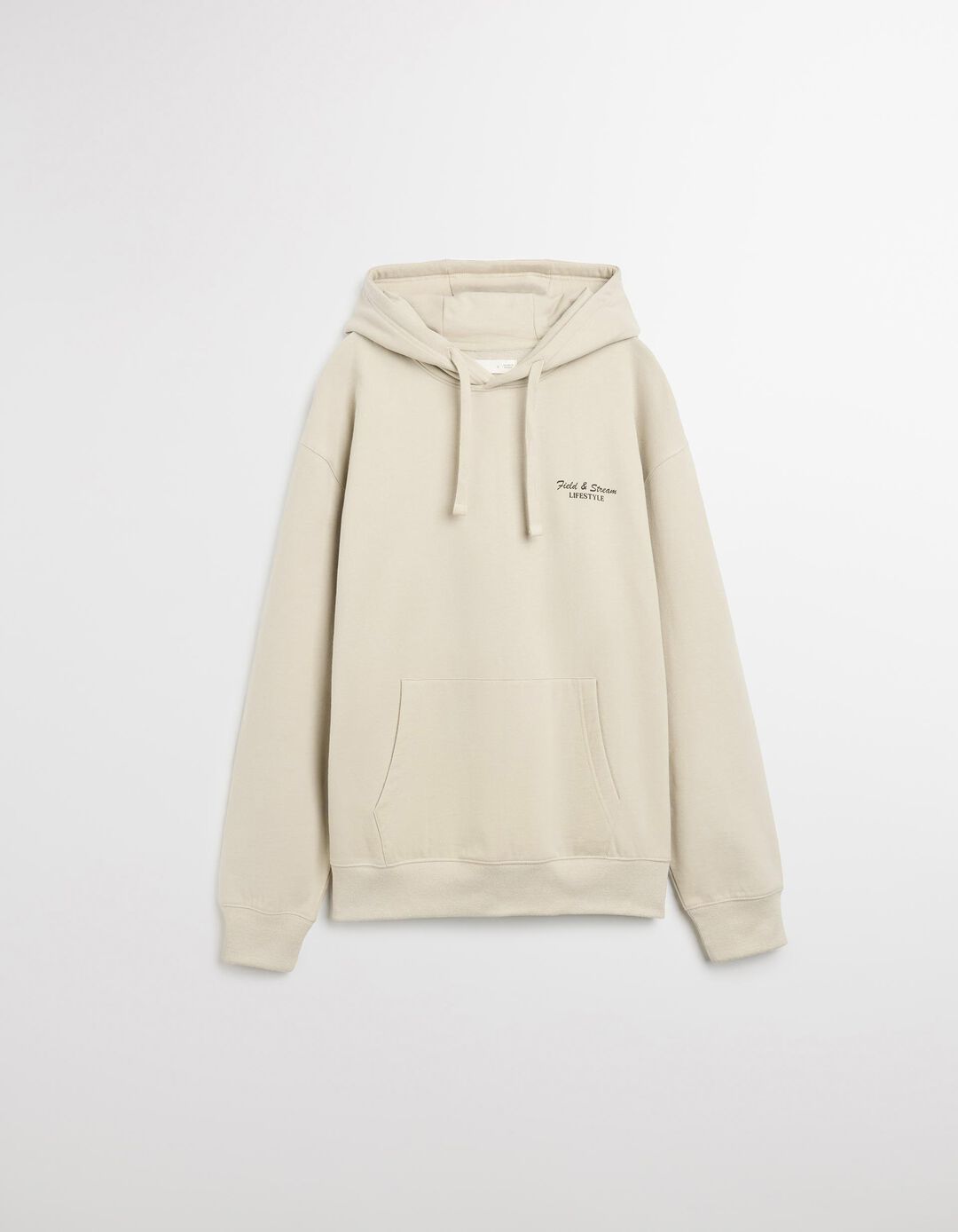 Sweatshirt com Capuz, Homem, Bege