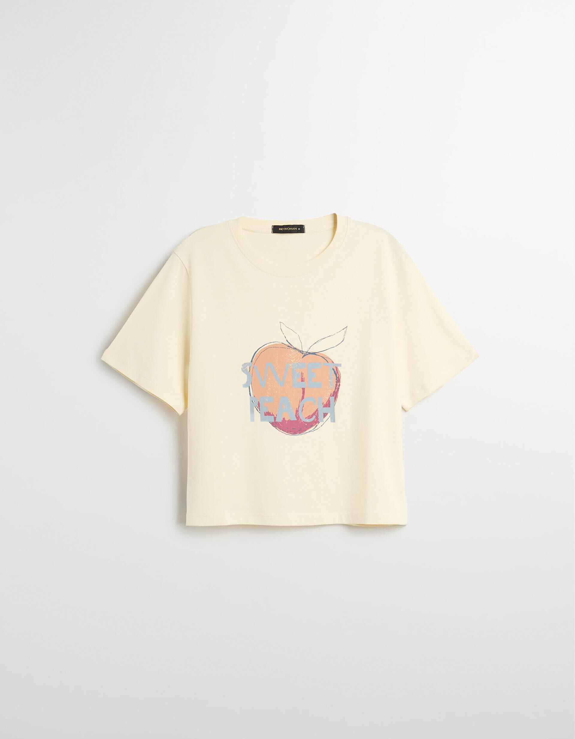 Comprar Online T-shirt Print, Mulher, Amarelo Claro