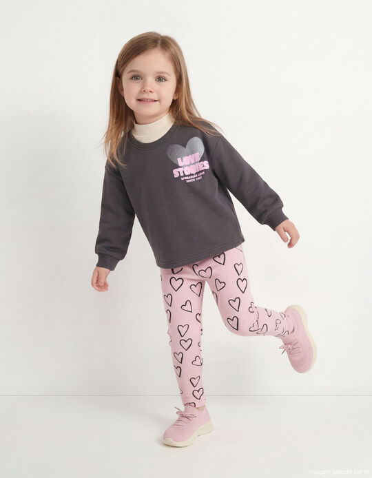 Comprar Online Conjunto de Jogging, Menina, Cinzento Escuro