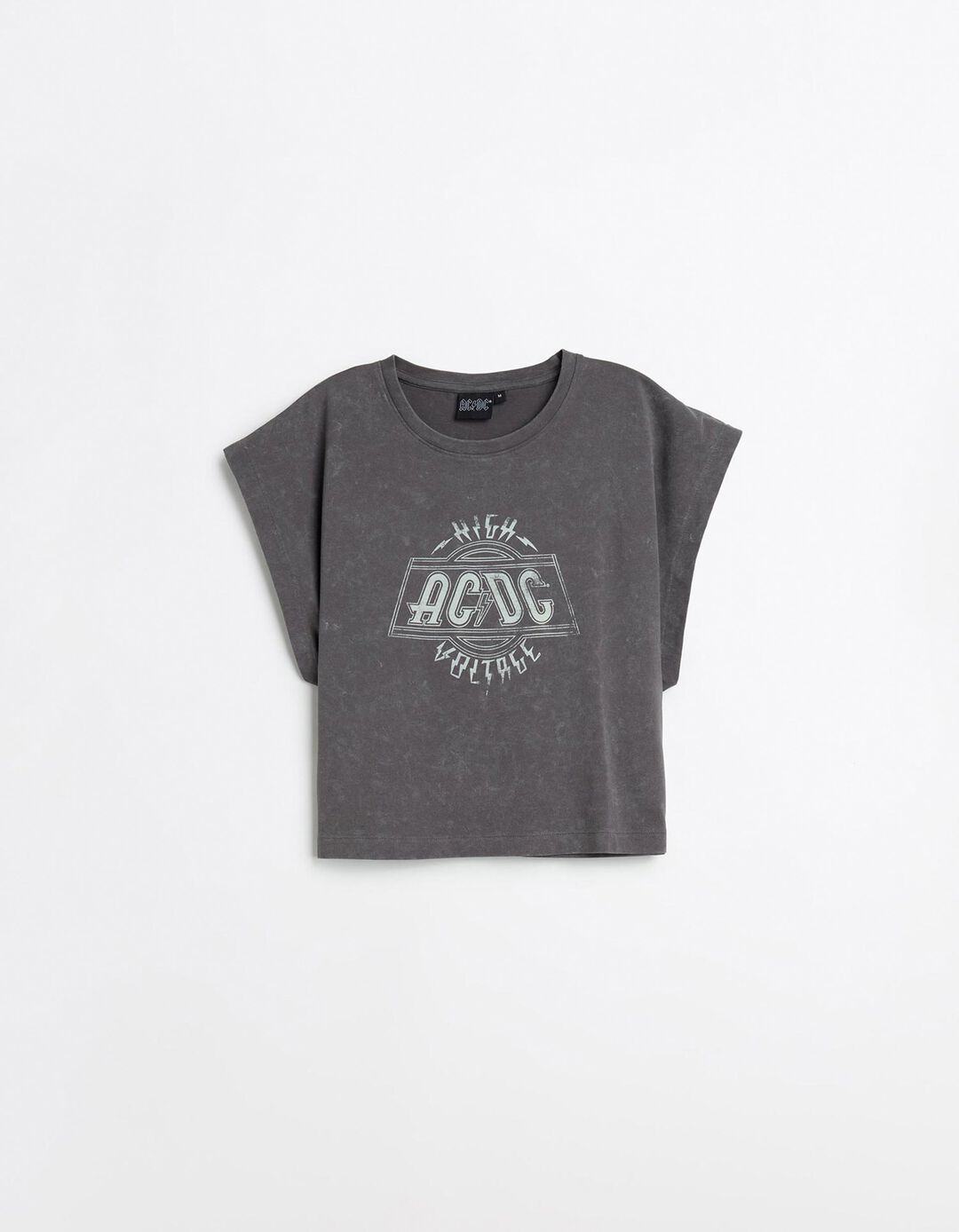 T-shirt AC/DC, Mulher, Cinzento Escuro