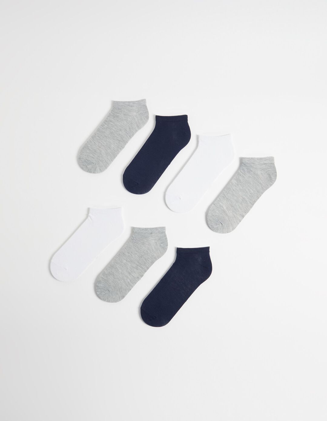 Pack 7 Pares de Meias Tornozelo, Homem, Multicor