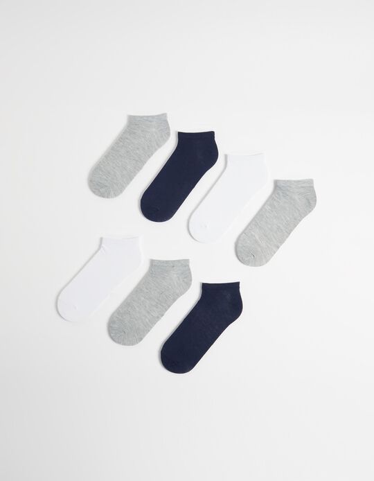 Comprar Online Pack 7 Pares de Meias Tornozelo, Homem, Multicor