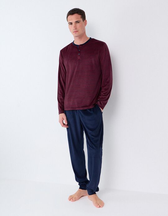 Comprar Online Pijama &Agrave;s Riscas, Homem, Azul 