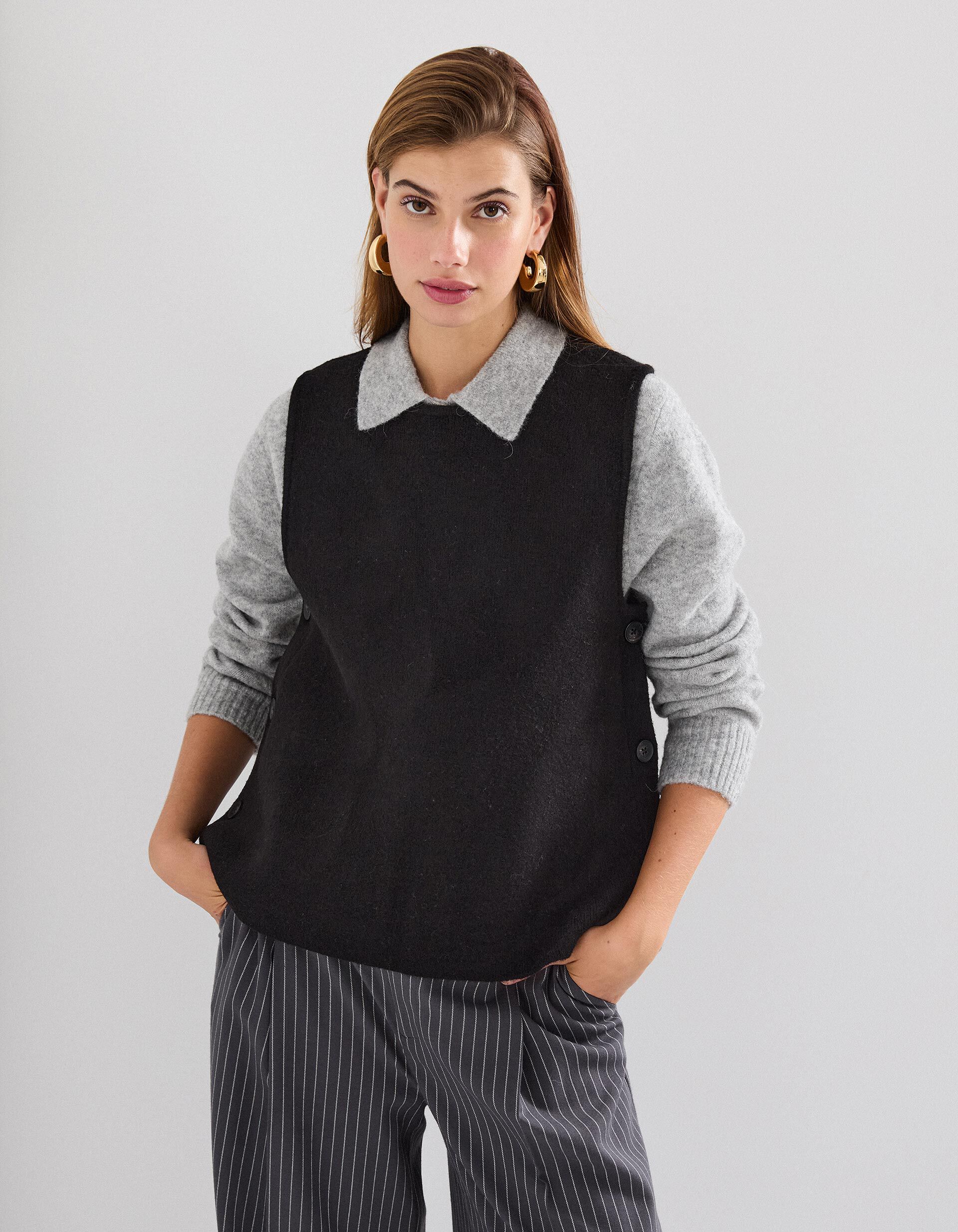 Comprar Online Colete de Malha, Mulher, Preto