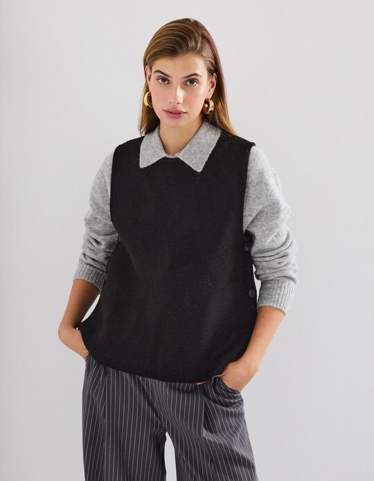 Comprar Online Colete de Malha, Mulher, Preto