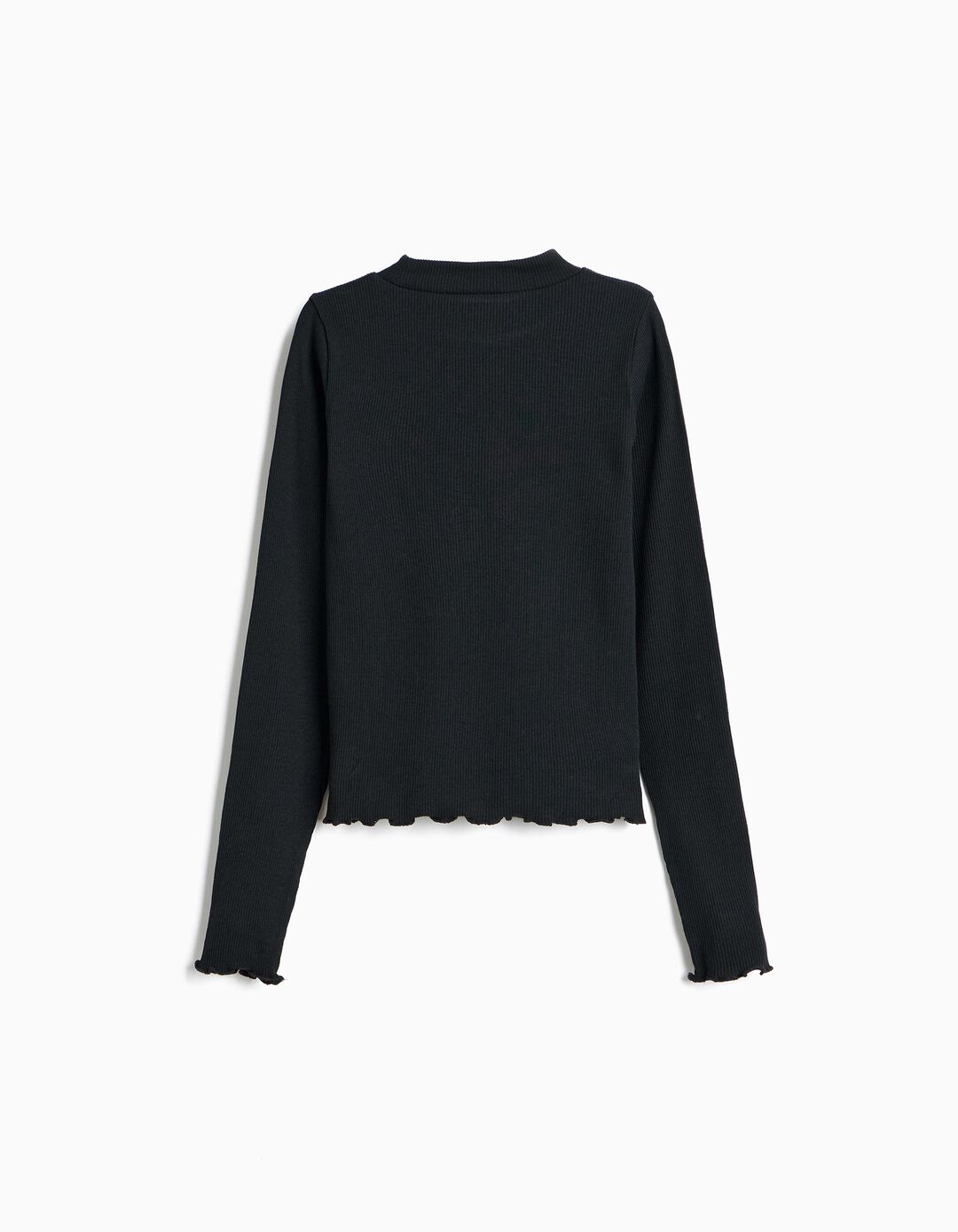 Camisola Cropped, Menina, Preto