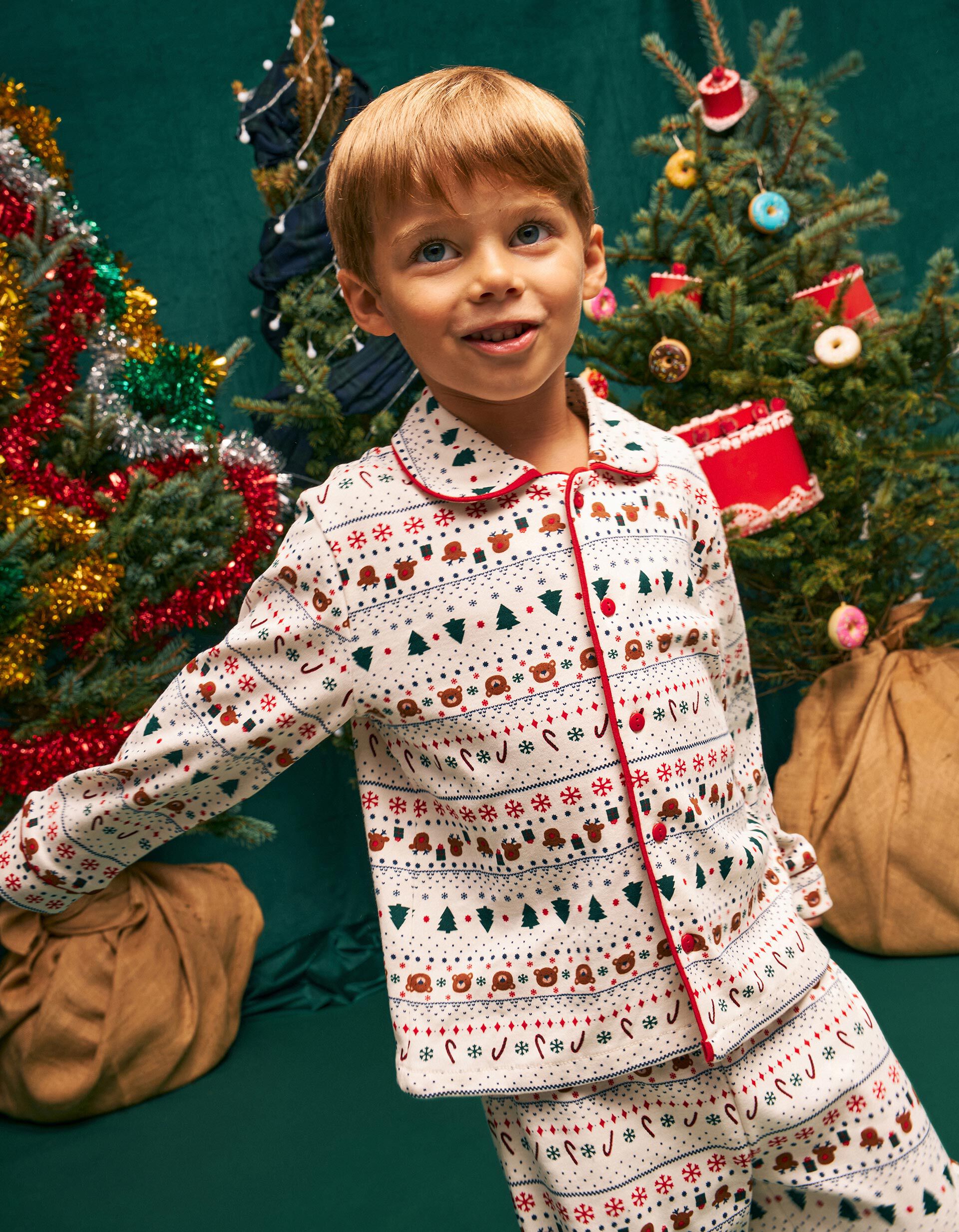 Comprar Online Pijama Camiseiro De Natal, Menino, Bege Claro