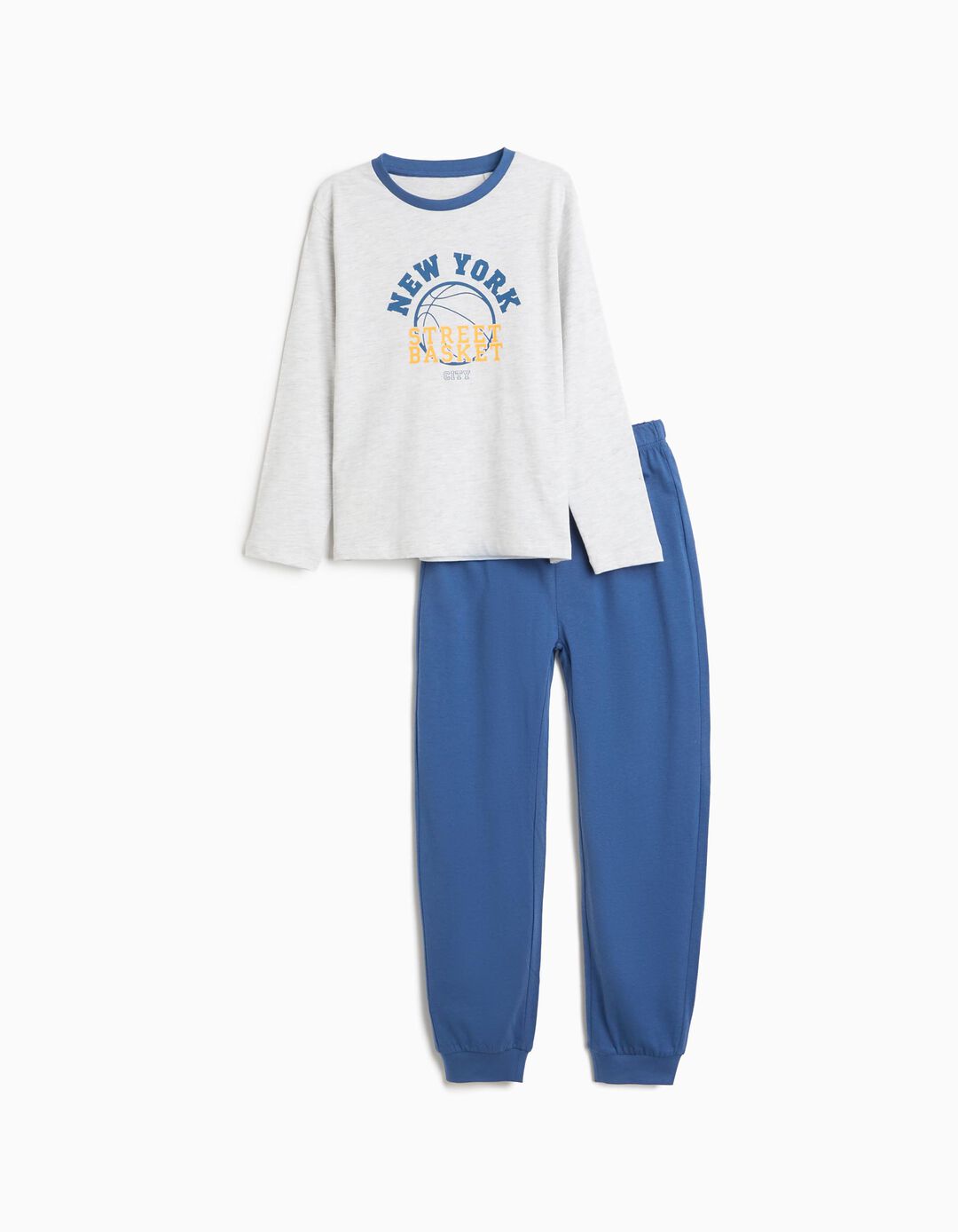Pijama Jersey, Menino, Cinzento Claro