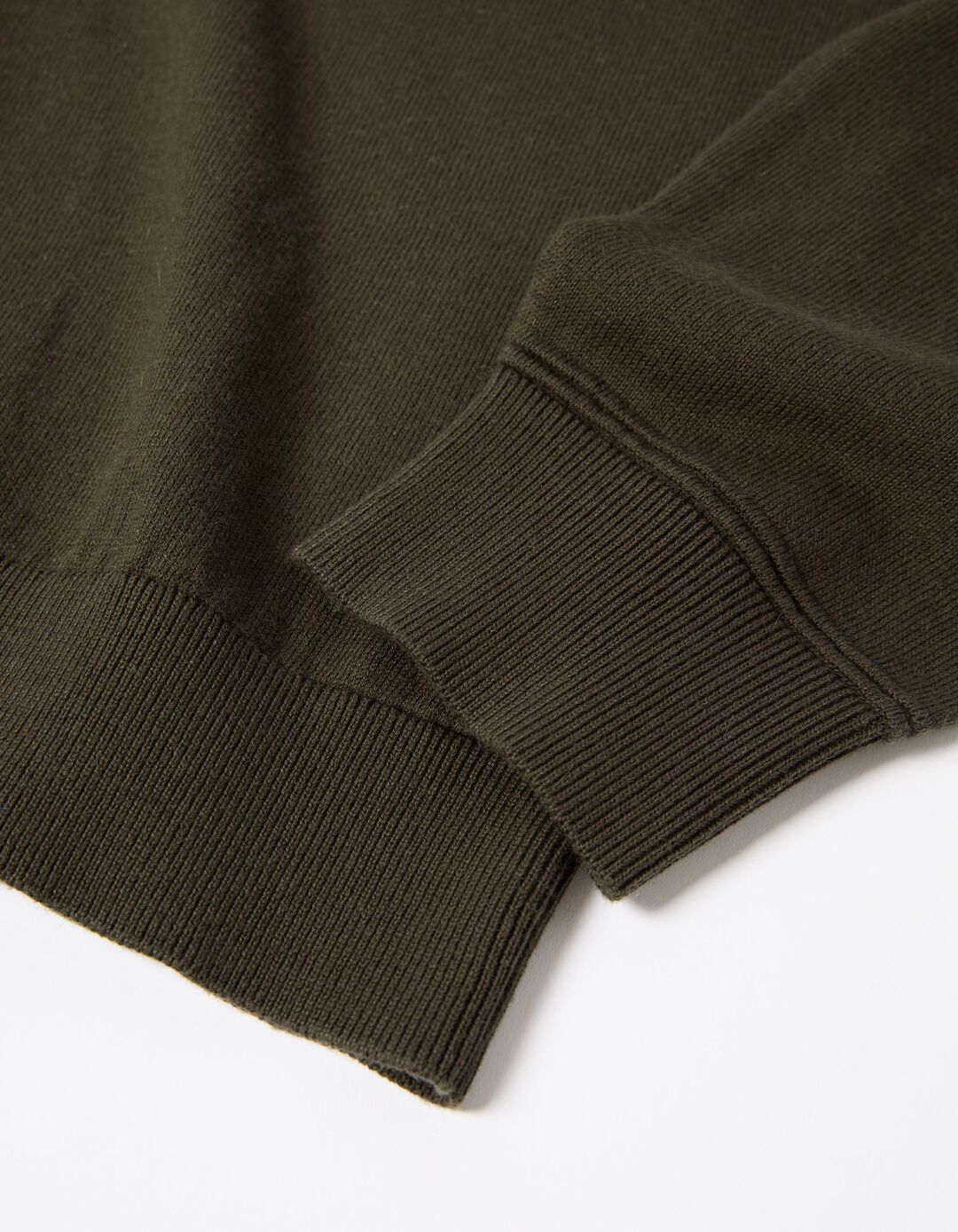 Camisola com Caxemira, Homem, Verde Escuro