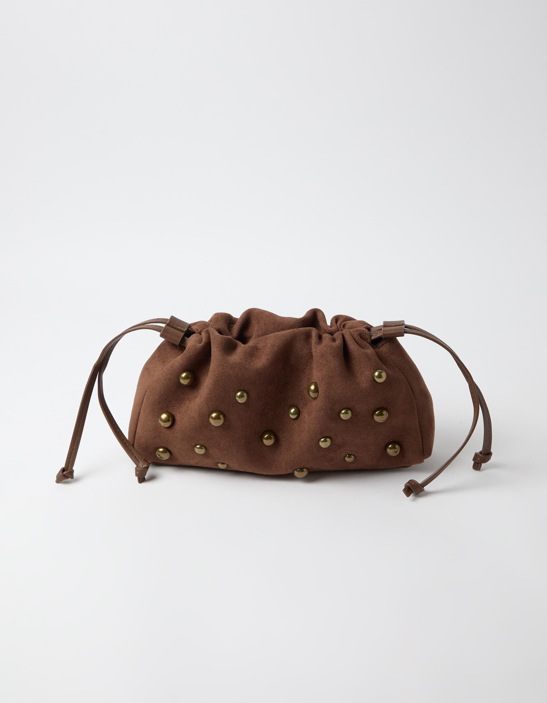 Comprar Online Mala Com Tachas Met&aacute;licas, Mulher, Castanho