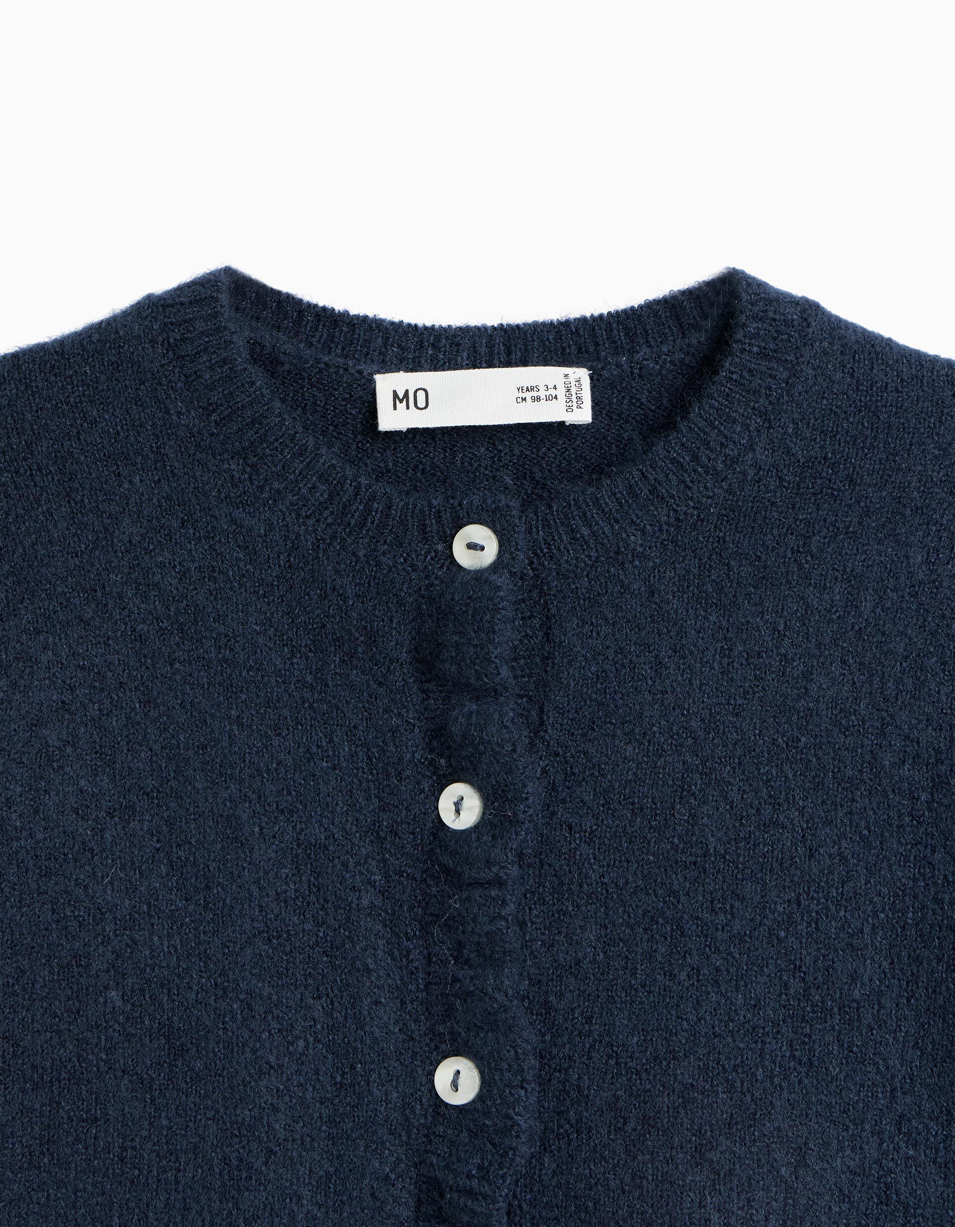Comprar Online Casaco De Malha, Menina, Azul Escuro