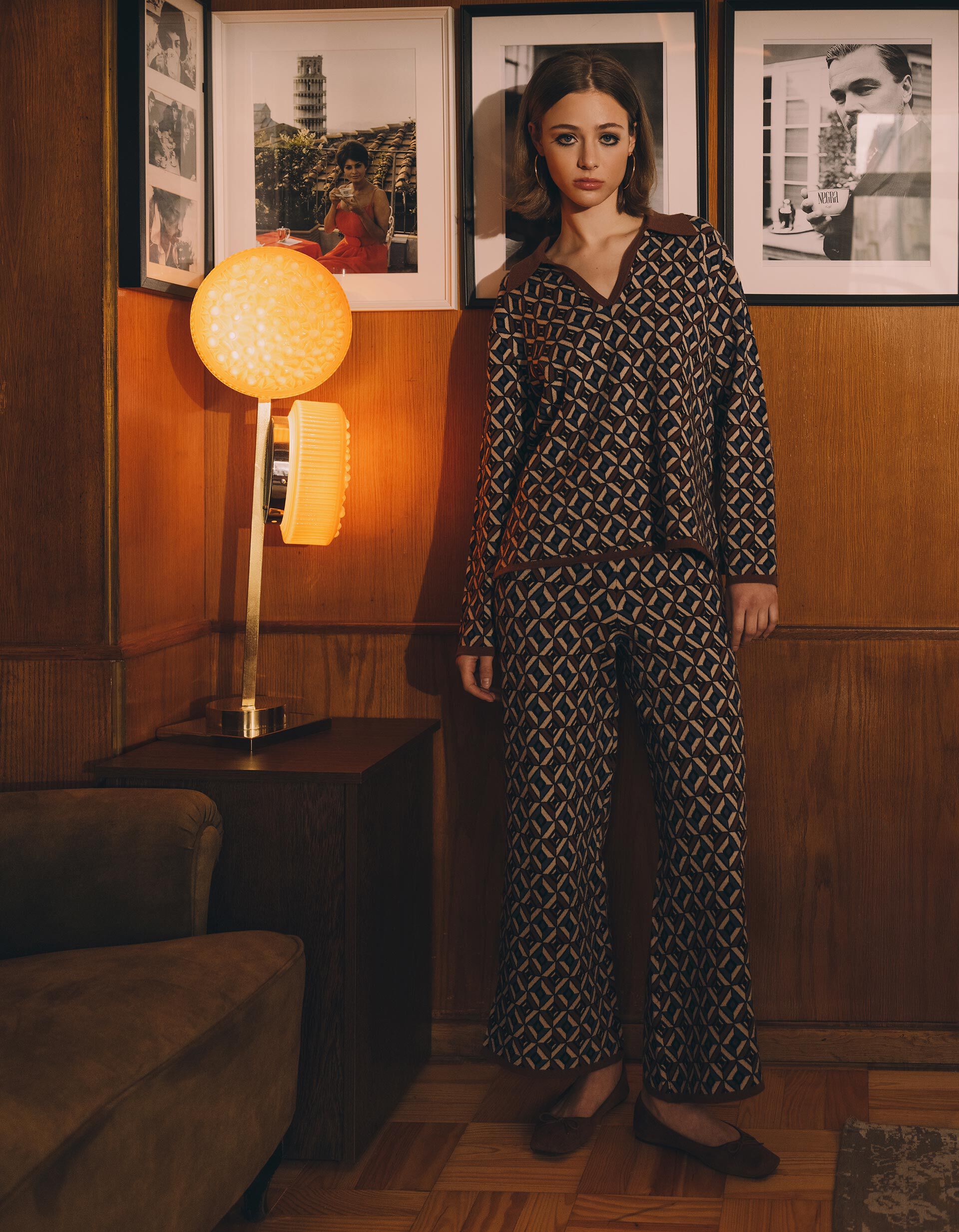 Comprar Online Cal&ccedil;as de Malha, Mulher, Castanho