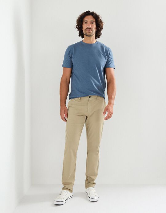 Comprar Online Calças Chino Slim, Homem, Cinzento