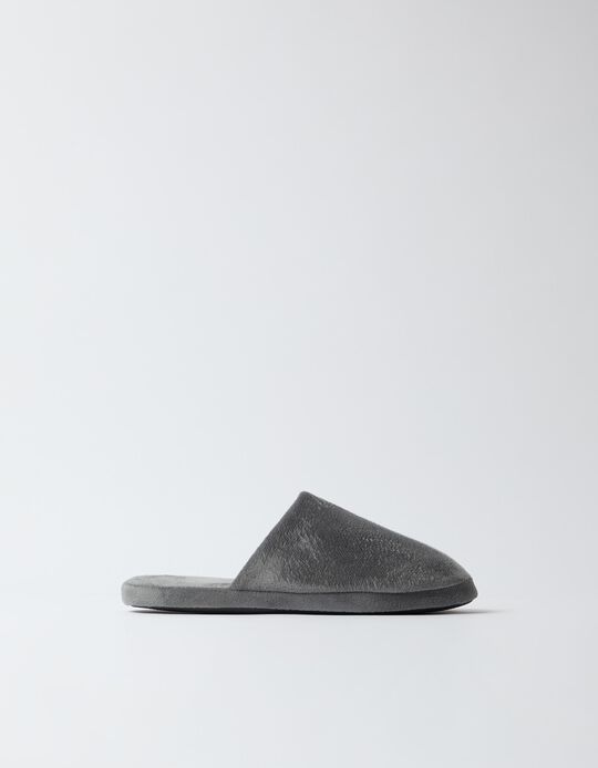Comprar Online Chinelos De Quarto, Homem, Cinzento Escuro