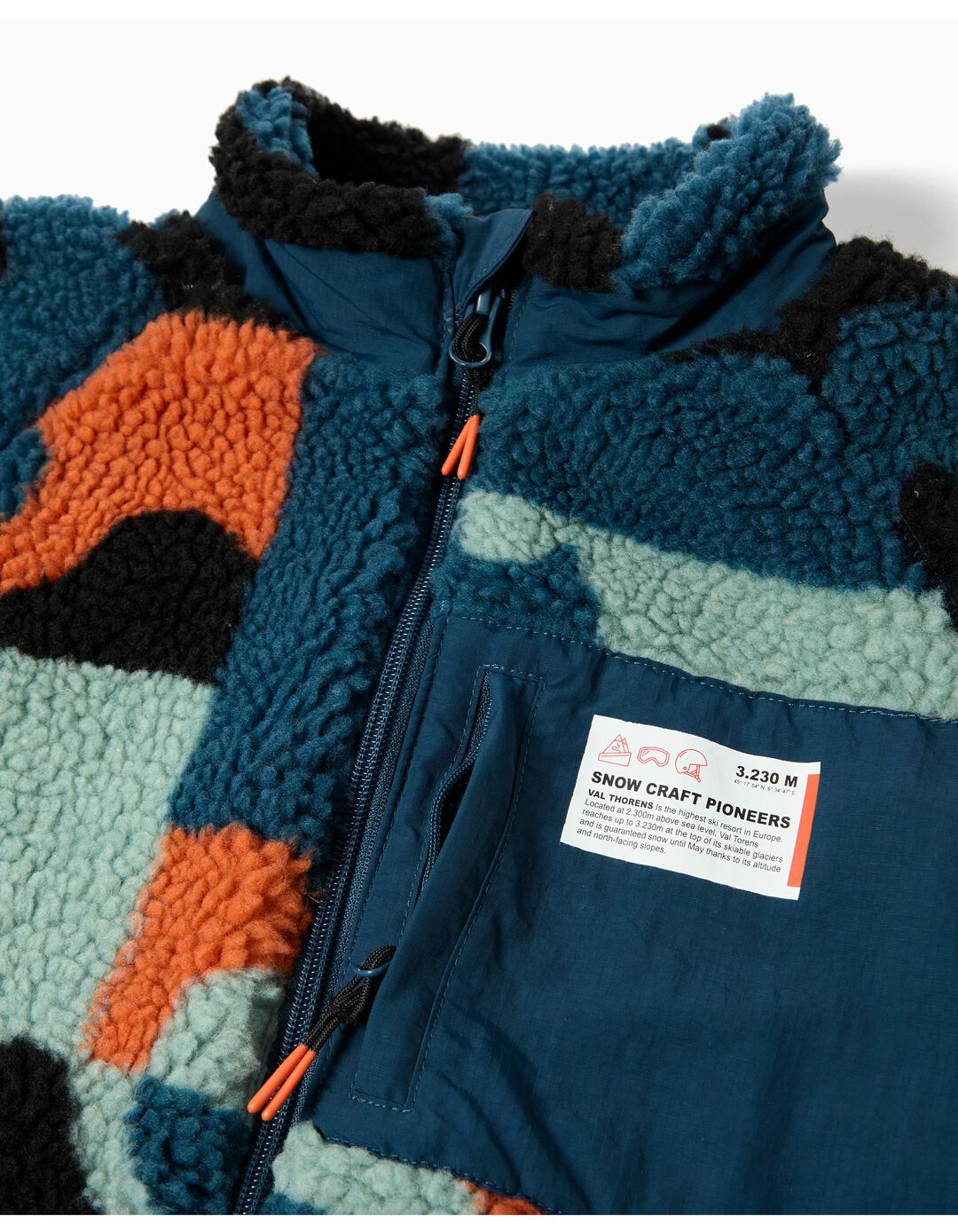 Casaco de Sherpa, Menino, Azul