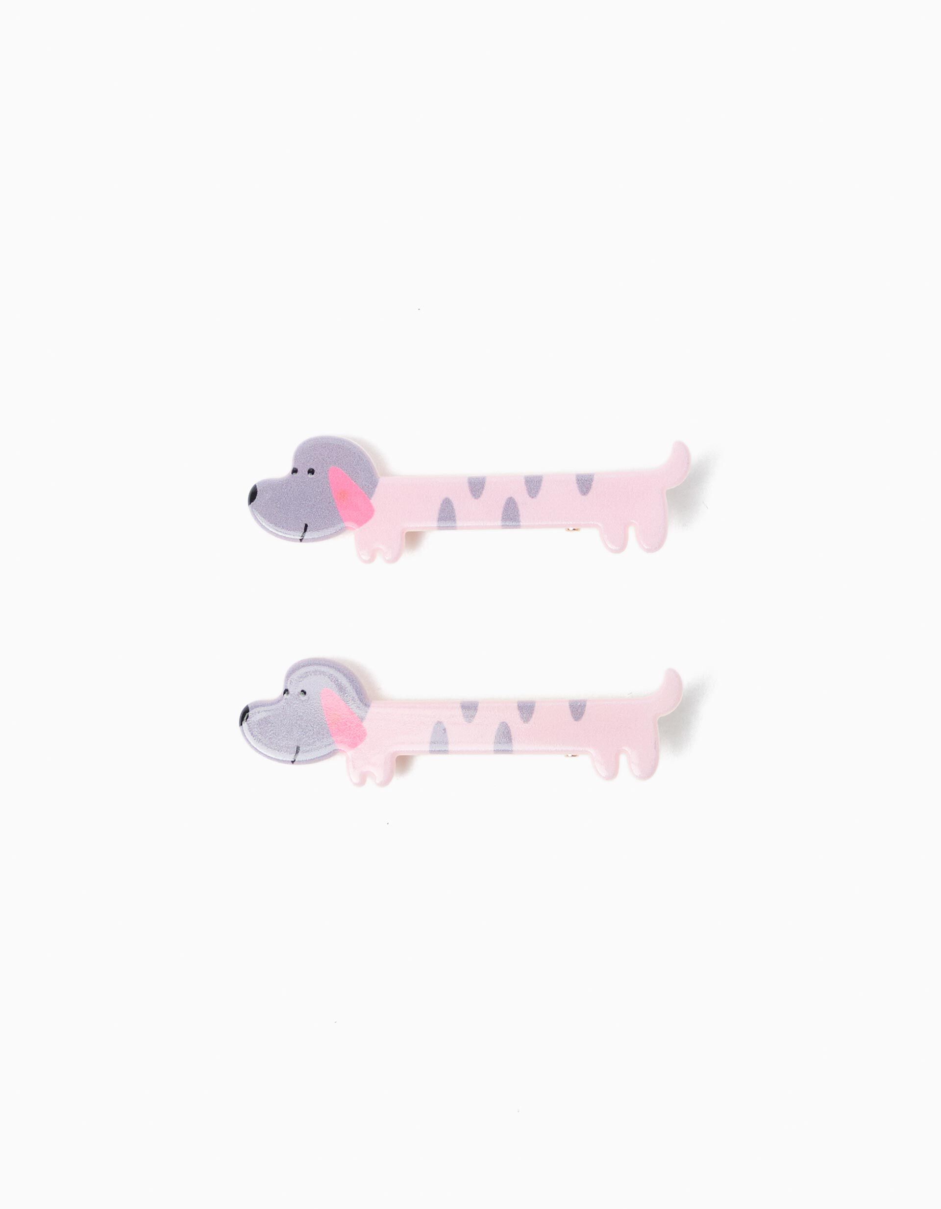 Pack 2 Ganchos de Cabelo, Mulher, Rosa