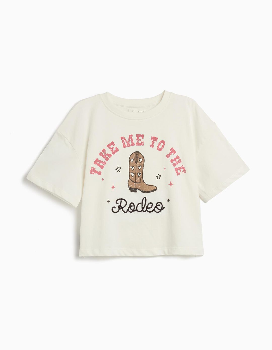 T-shirt Print, Menina, Branco