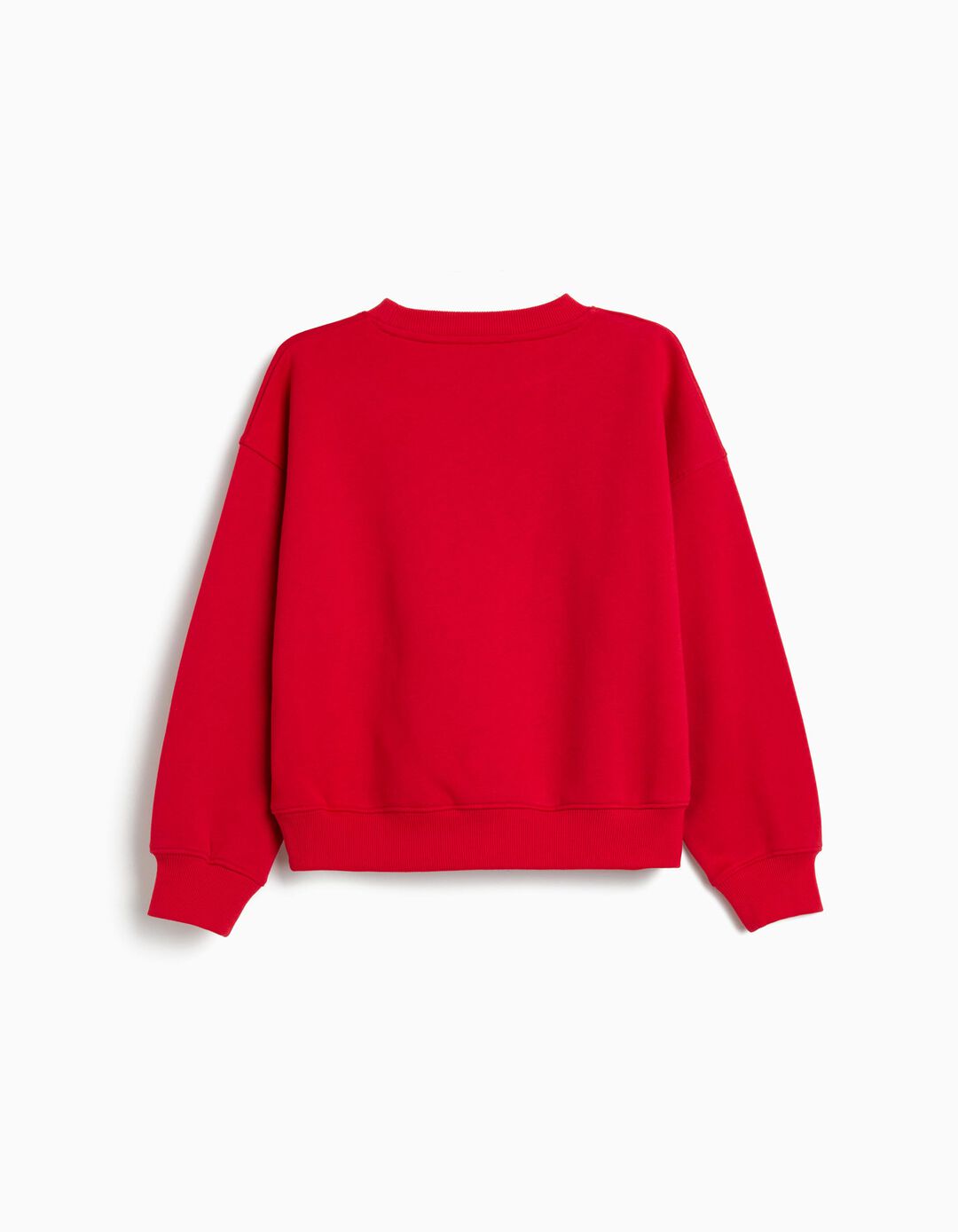 Sweatshirt de Felpa, Menina, Vermelho