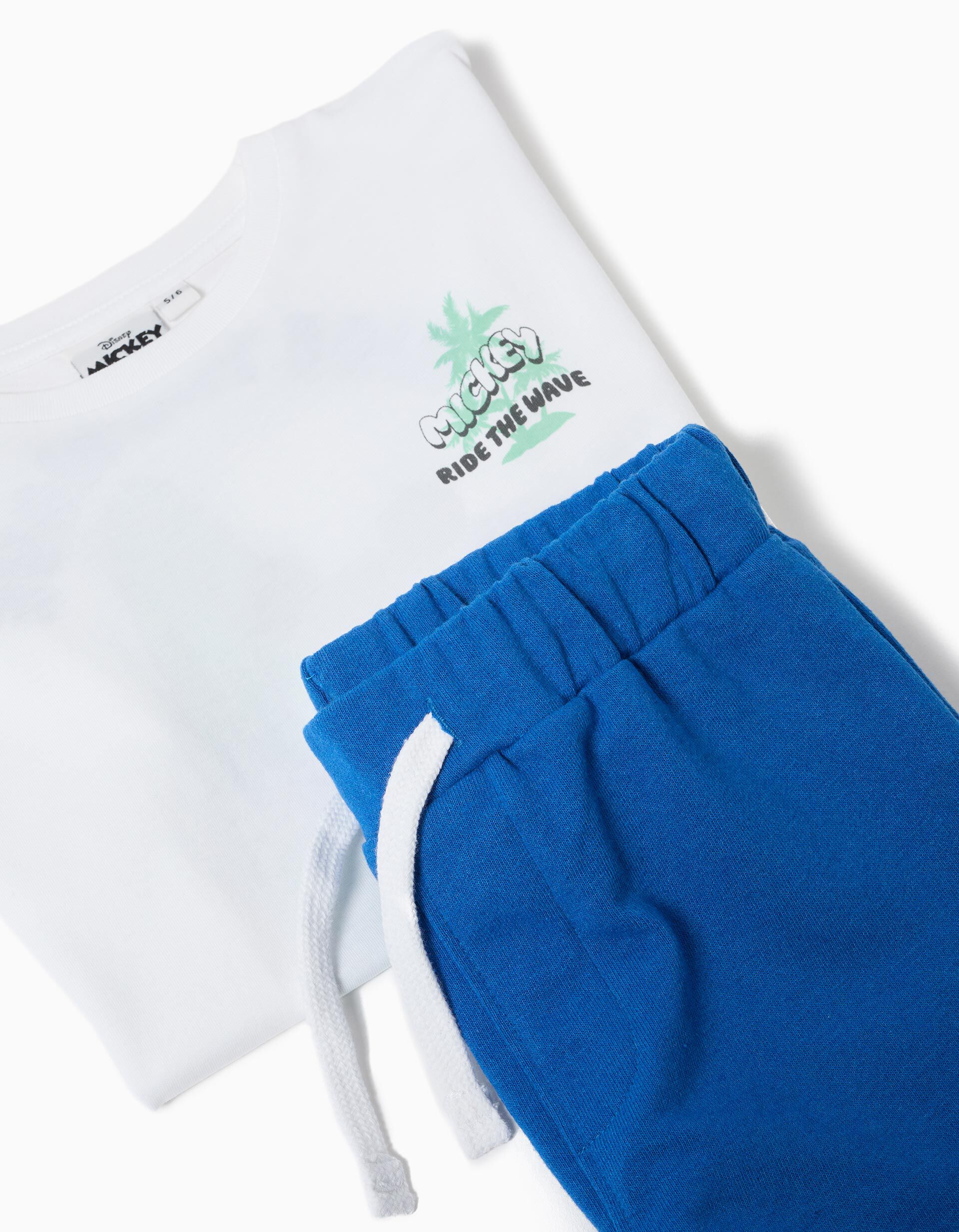 Comprar Online Conjunto T-shirt e Cal&ccedil;&otilde;es 'Mickey', Menino, Branco 