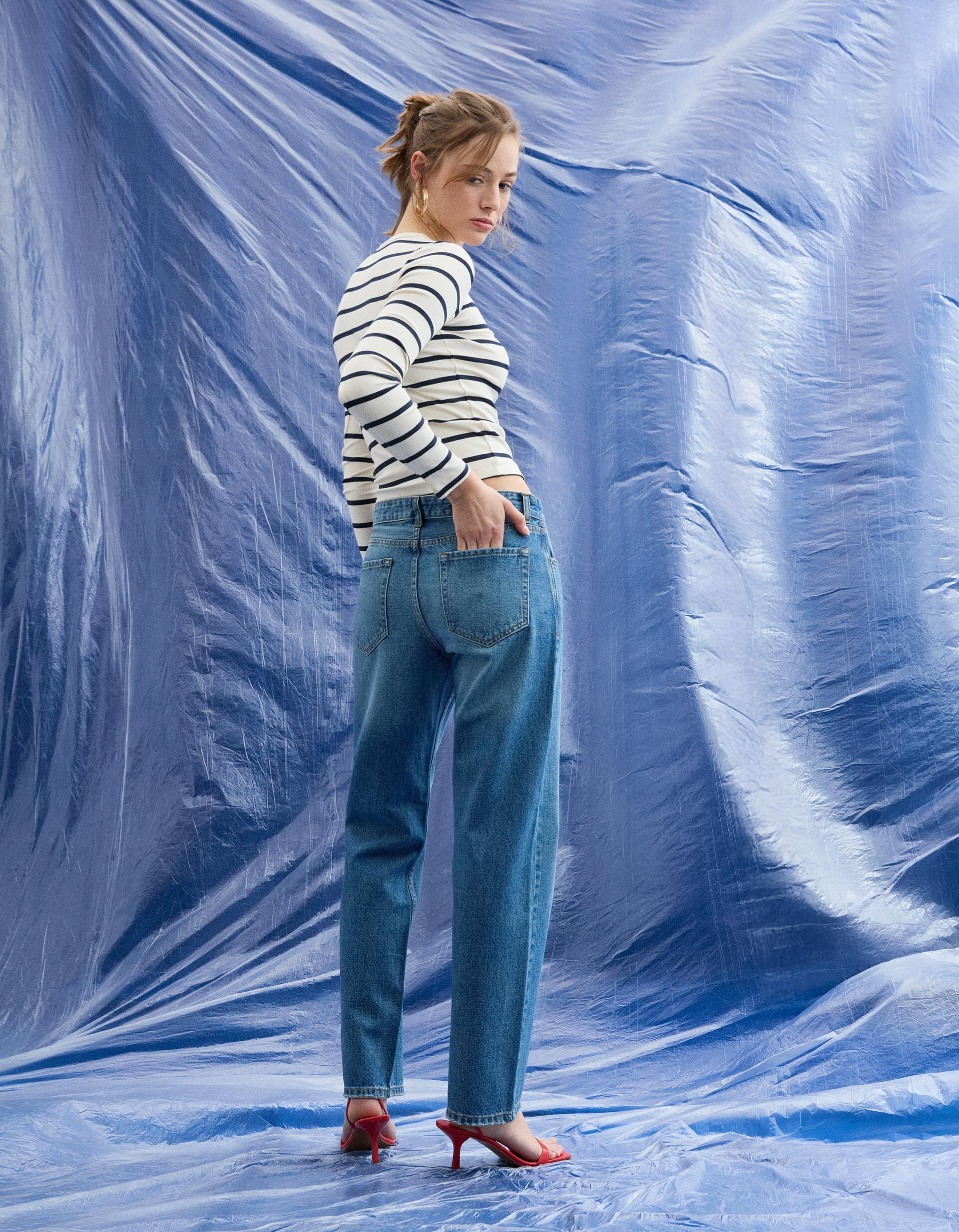 Comprar Online Cal&ccedil;as de Ganga 'Straight Fit', Mulher, Azul