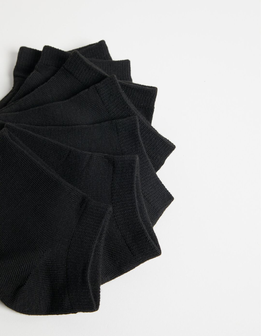 Pack 7 Pares de Meias Tornozelo, Homem, Preto