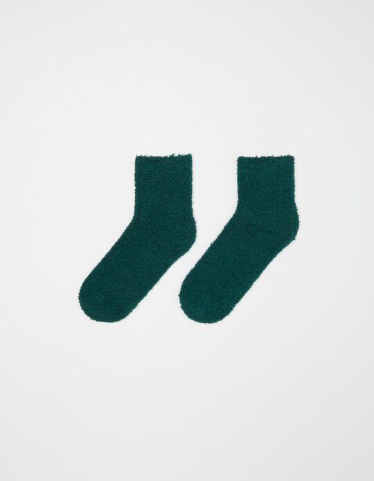 Socks, Women, Dark Green