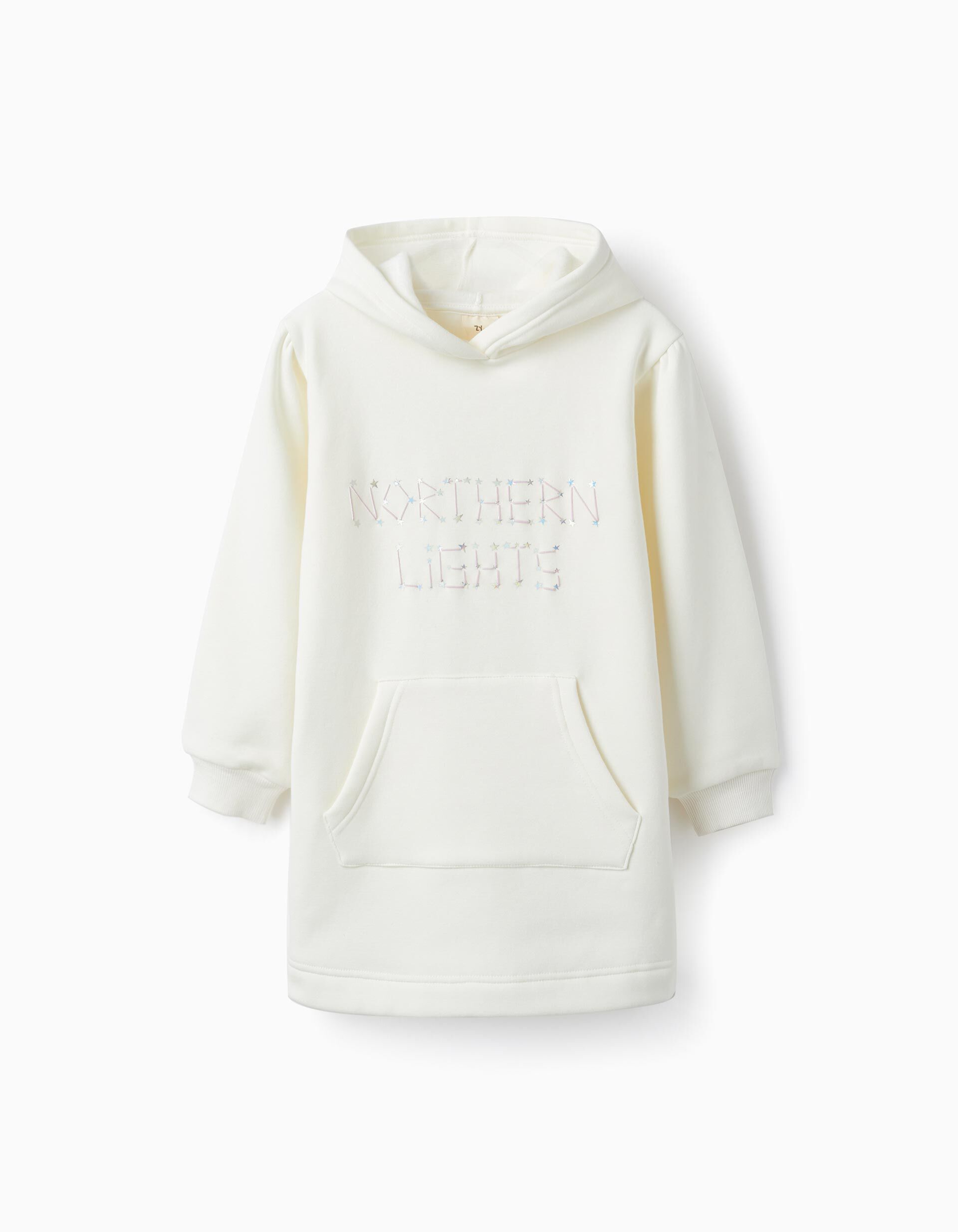 Vestido Sudadera T rmica con Capucha para Ni a Northern Lights Blanco