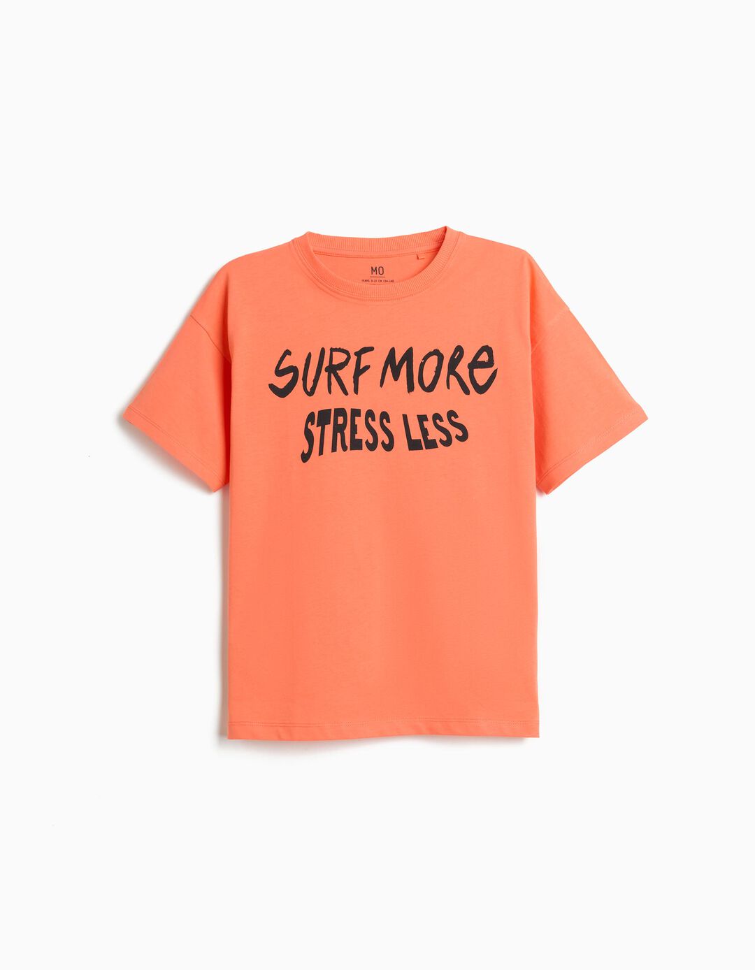 T-shirt Estampada, Menino, Laranja