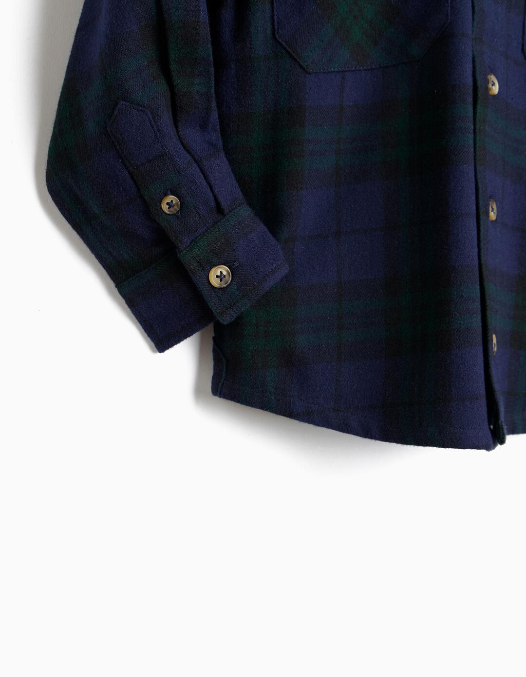 Camisa Xadrez, Menino, Verde Escuro