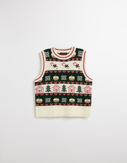 Comprar Online Colete de Malha, Mulher, Bege