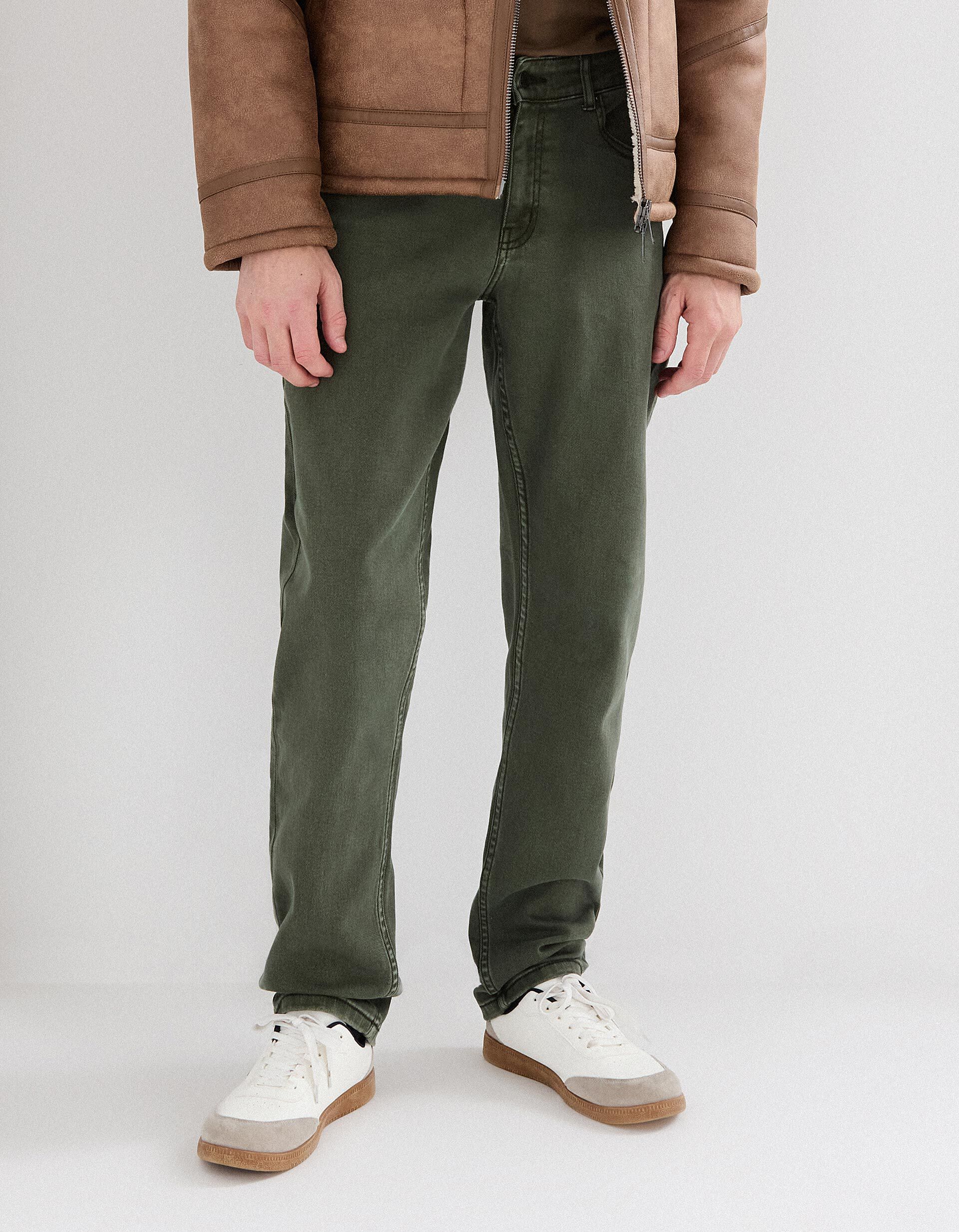 Comprar Online Cal&ccedil;as 'Slim Fit', Homem, Verde Escuro