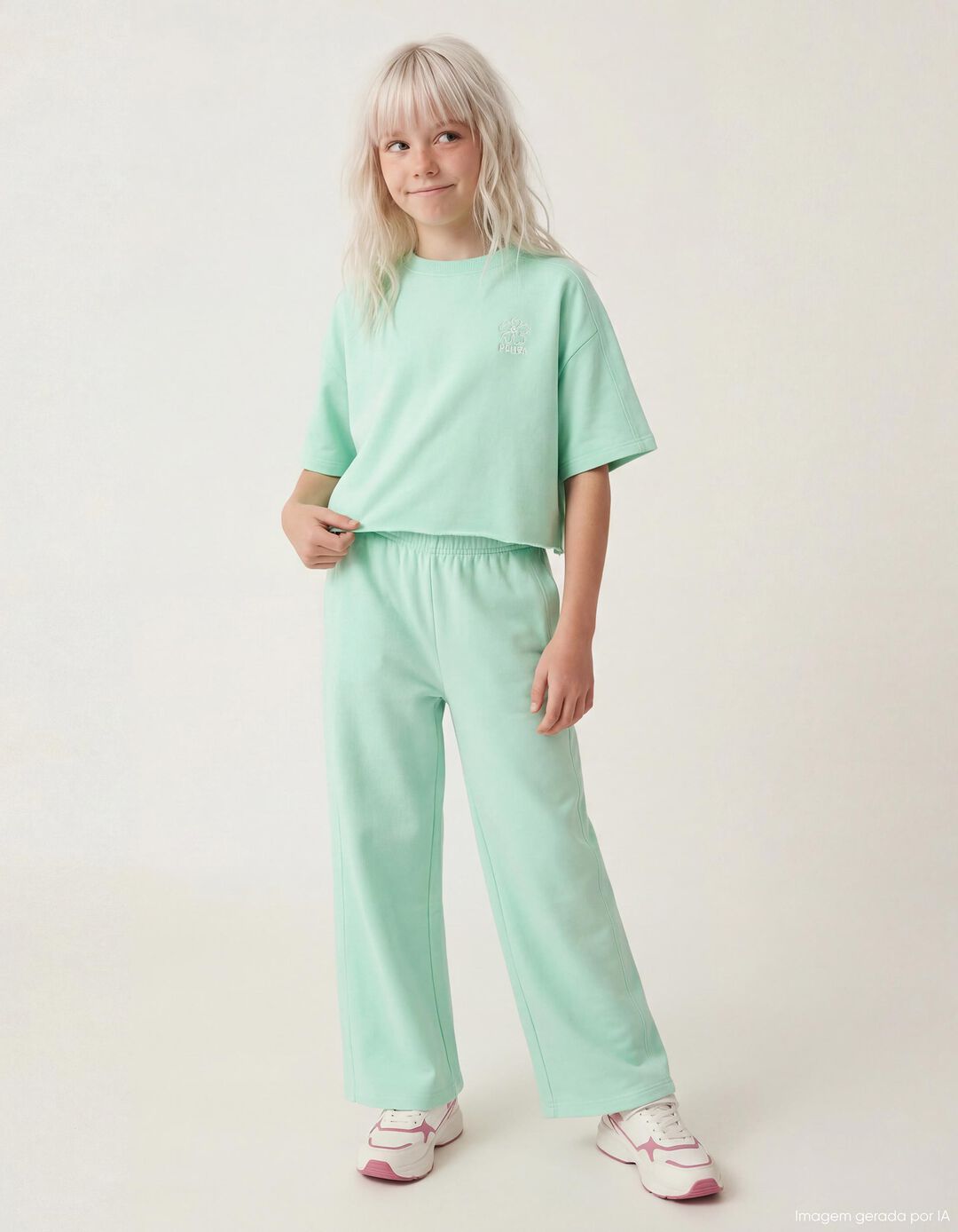 Conjunto de Jogging, Menina, Verde