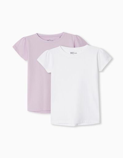 2 T-shirts Pack, Girls, Multicolour