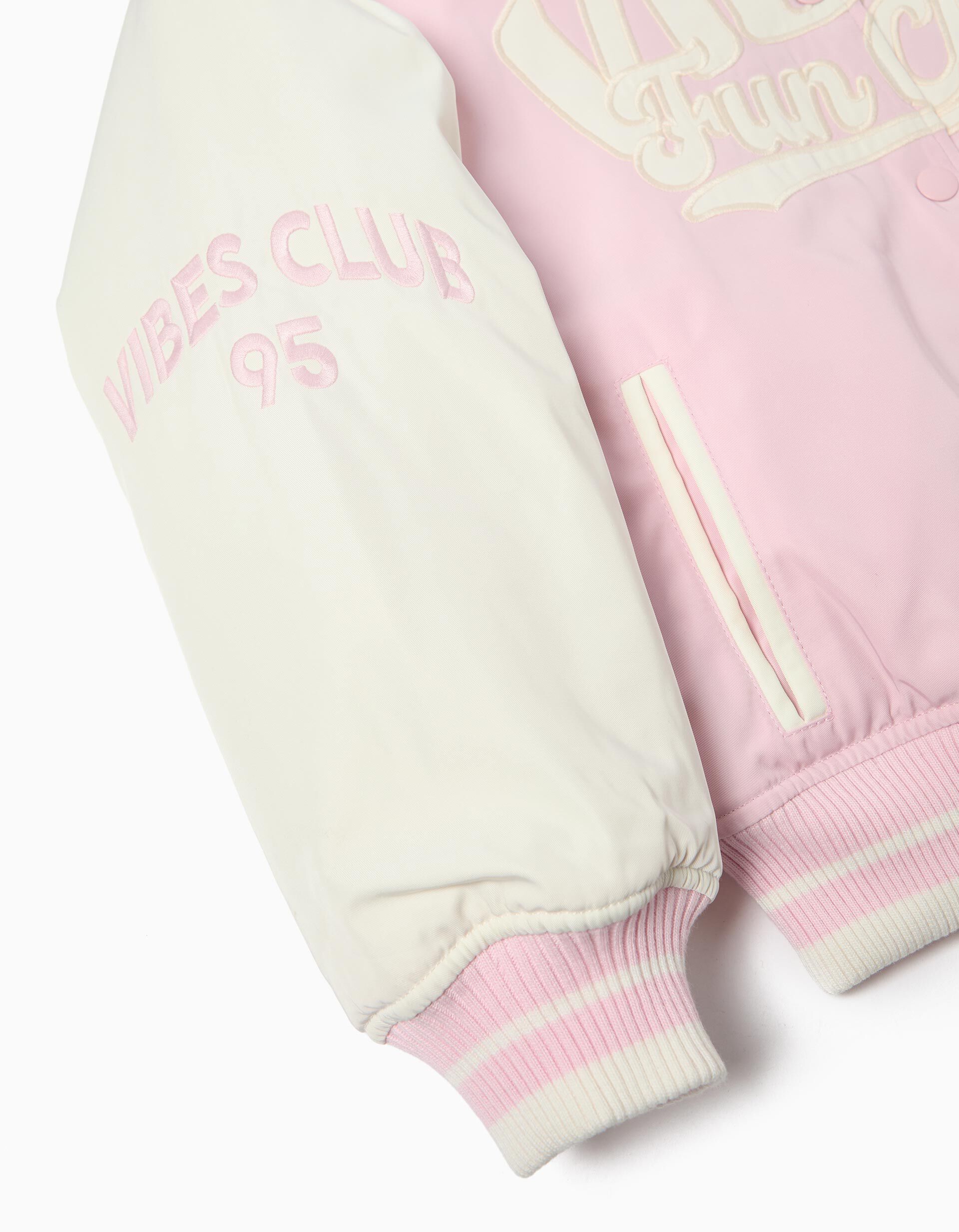 Comprar Online Casaco Bomber, Menina, Rosa Claro