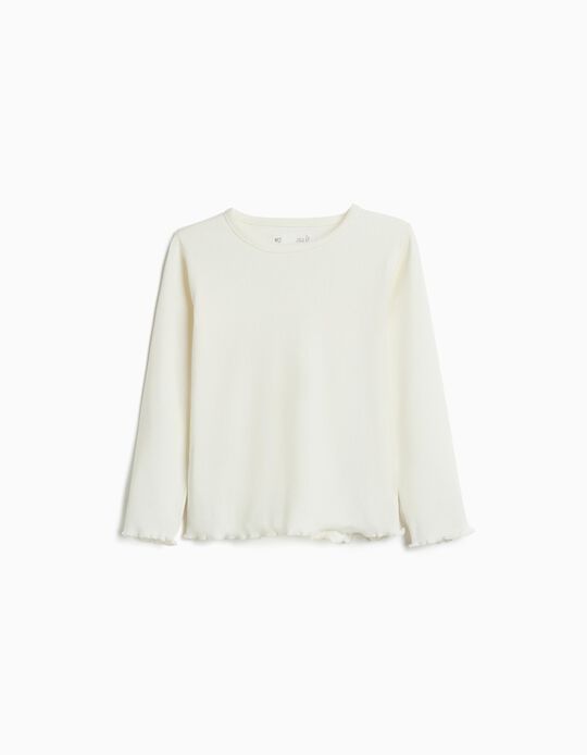 Comprar Online T-shirt de Manga Comprida, Menina, Branco