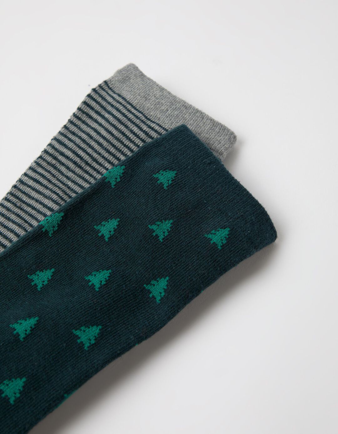 Pack 2 Pares De Meias De Natal, Homem, Verde Escuro