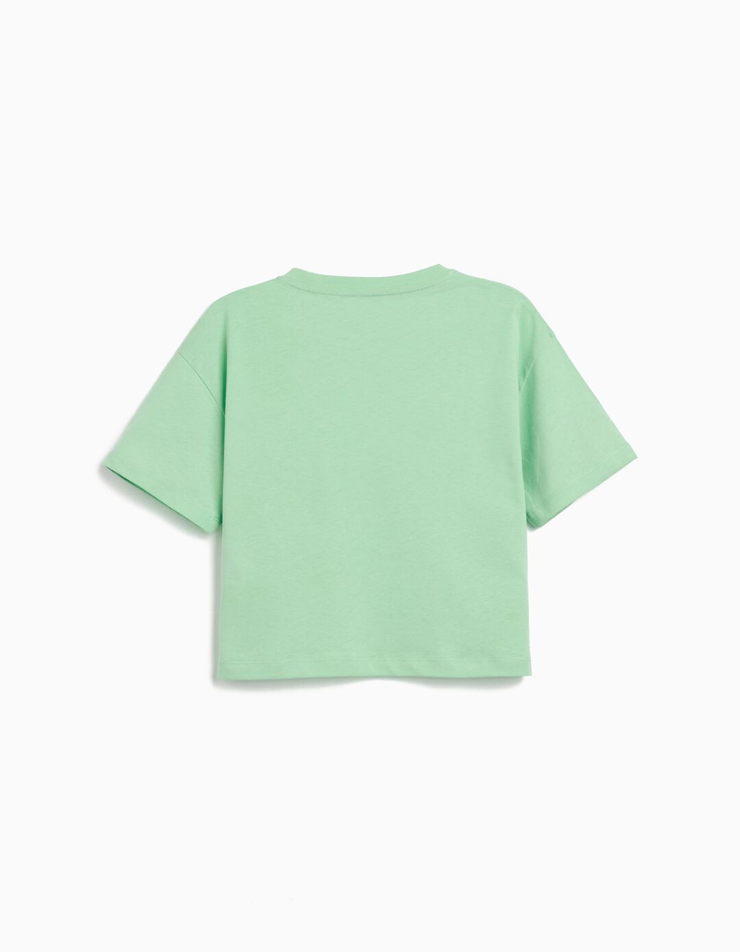 T-shirt Print, Menina, Verde Claro 