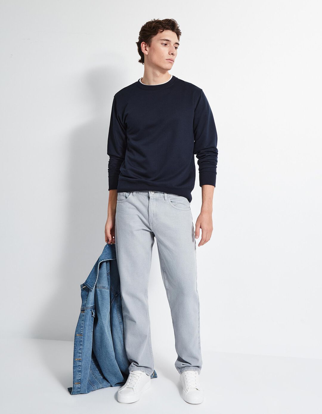 Sweatshirt de Felpa, Homem, Azul Escuro
