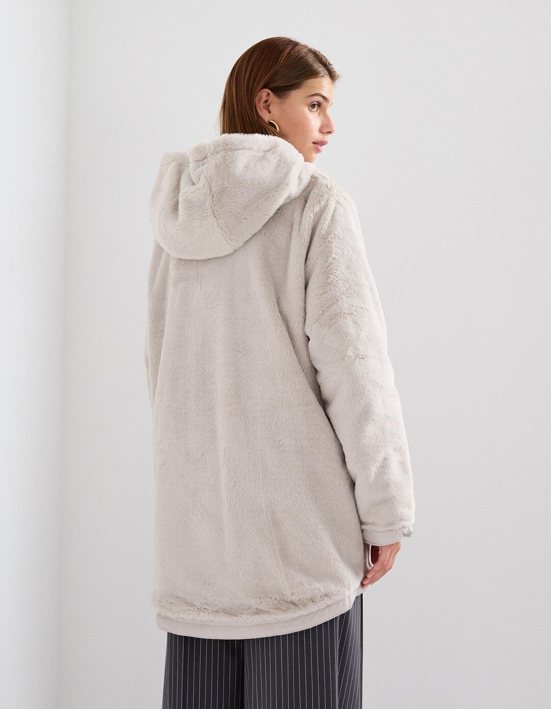 Parka Reversível, Mulher, Cinzento