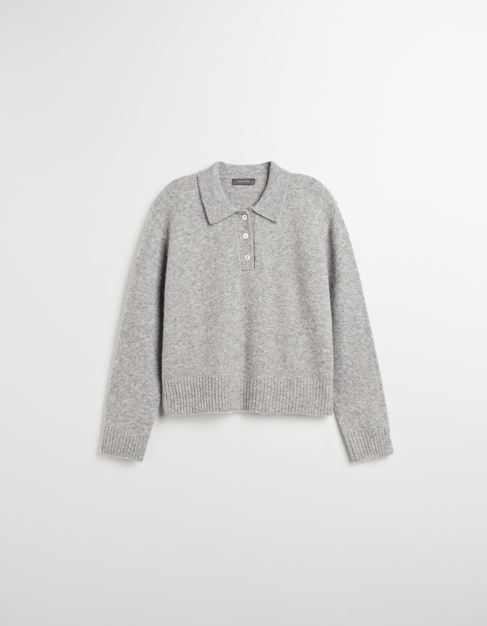 Comprar Online Polo em Malha, Mulher, Cinzento