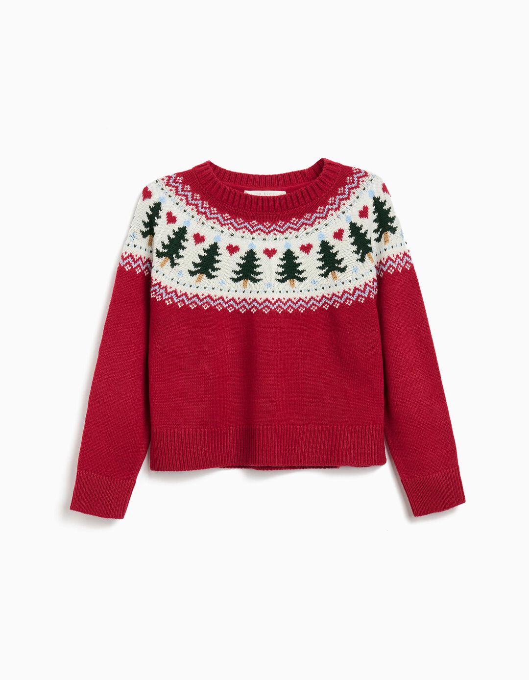 Camisola de Malha, Menina, Vermelho