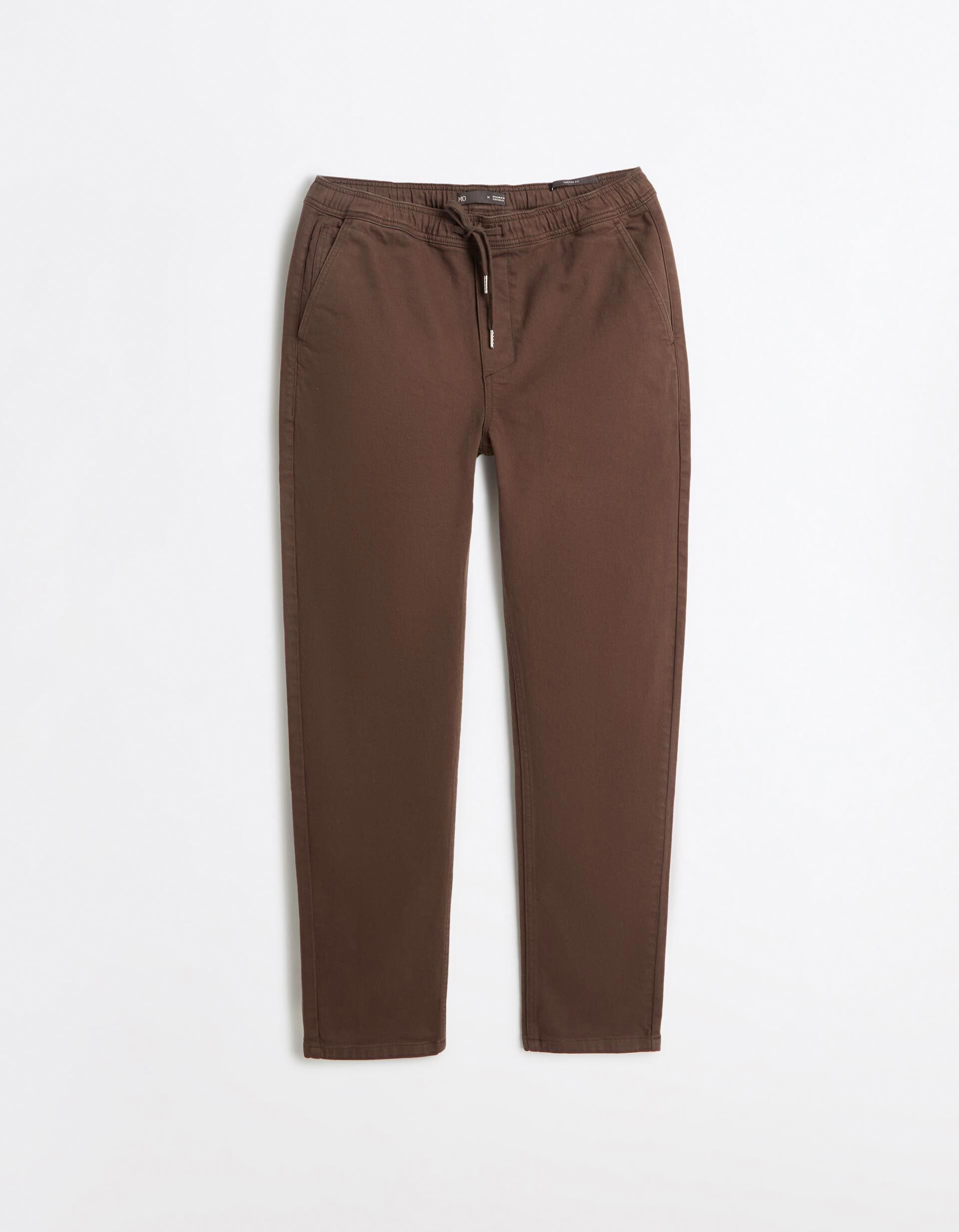 Comprar Online Cal&ccedil;as Jogger Tapered, Homem, Castanho Escuro