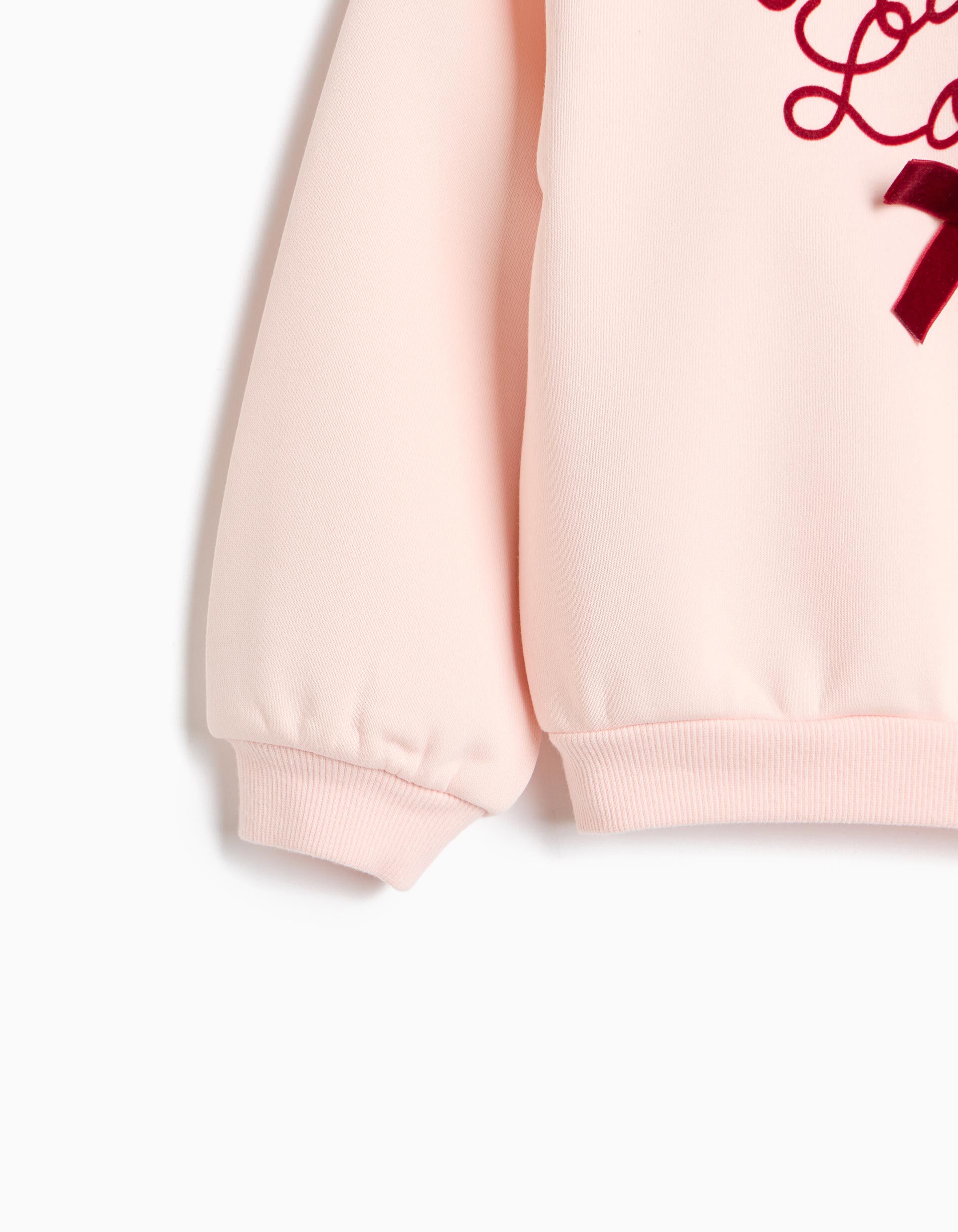 Comprar Online Sweatshirt De Felpa, Menina, Rosa Claro