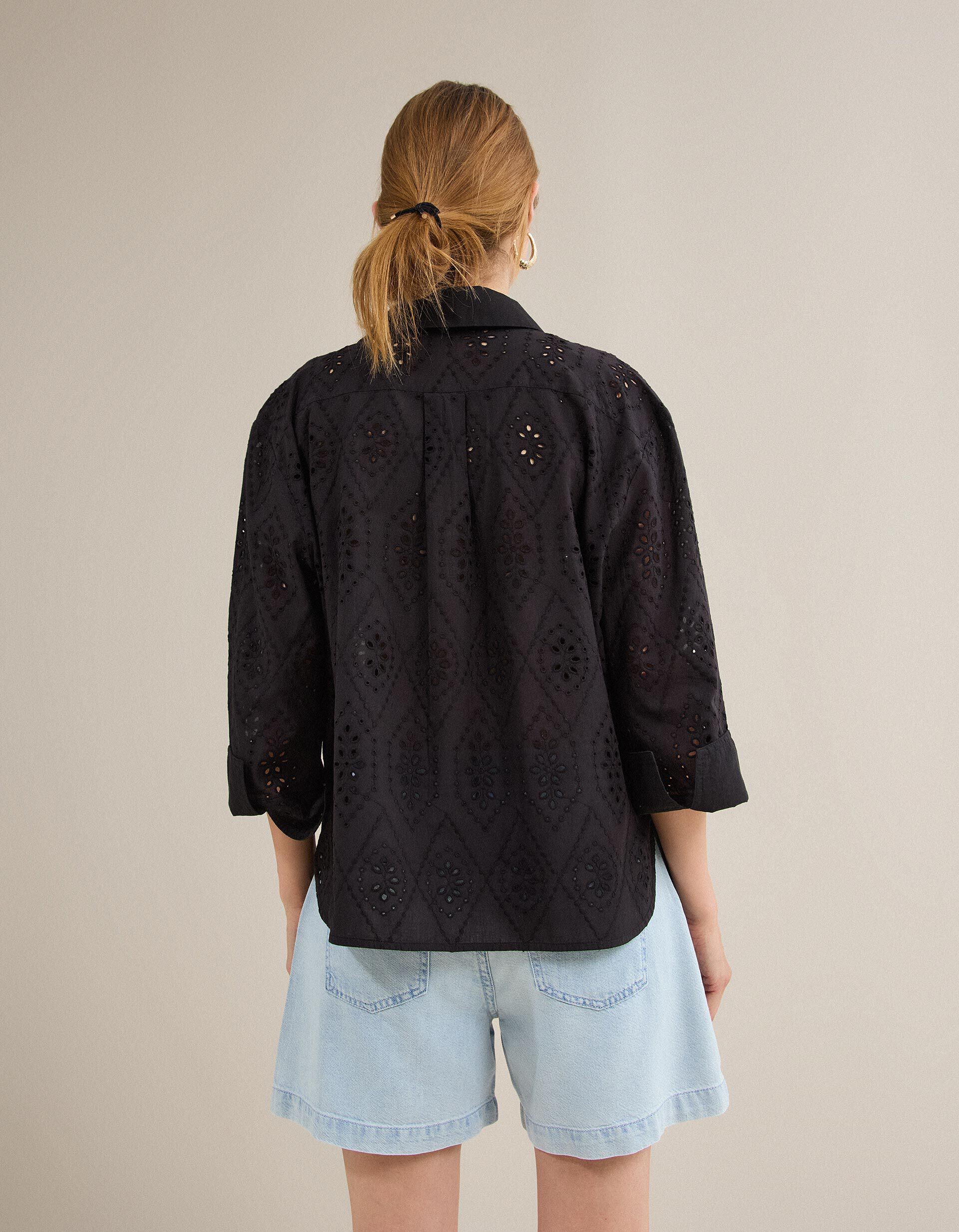 Comprar Online Blusa com Bordados, Mulher, Preto