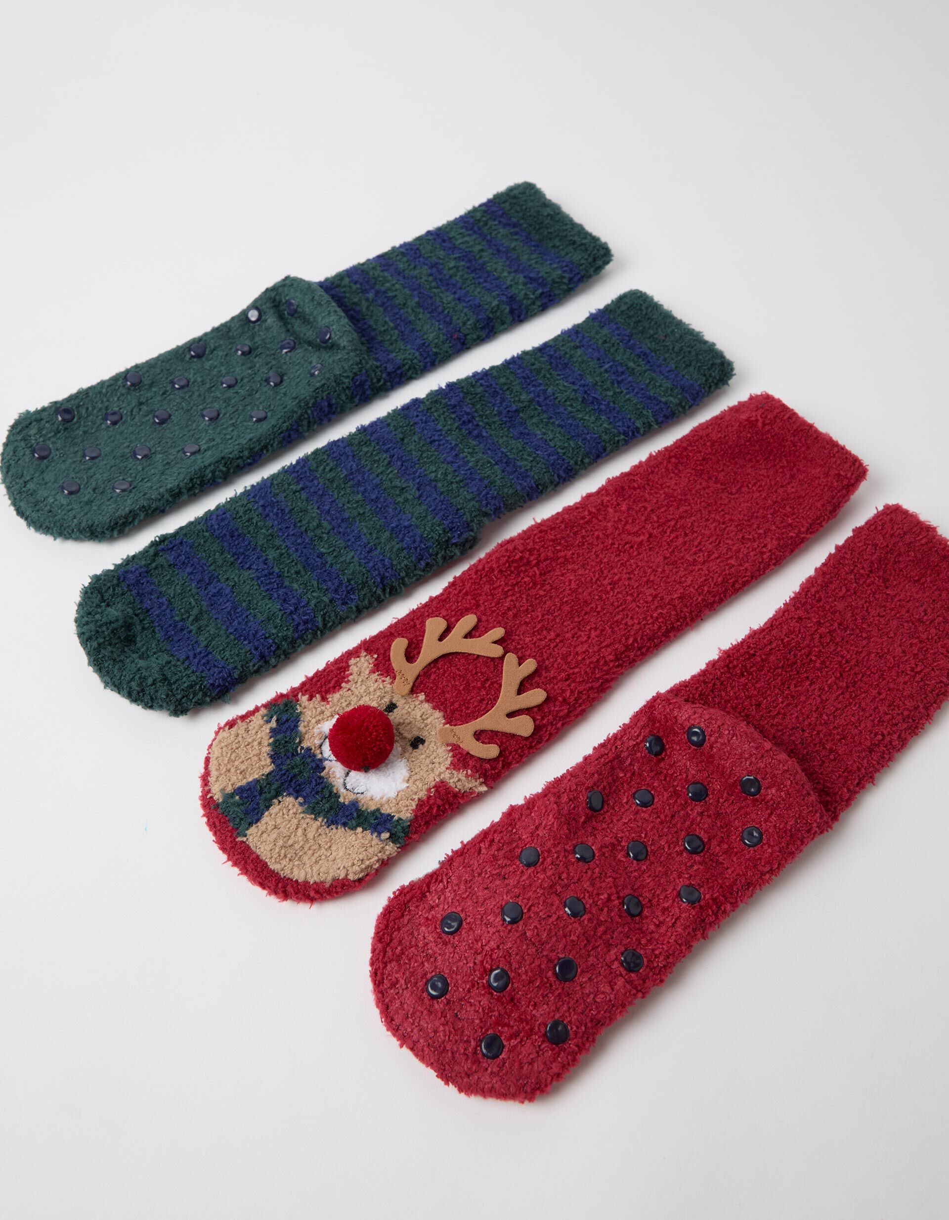 Comprar Online Pack 2 Pares De Meias Natal, Homem, Vermelho Escuro