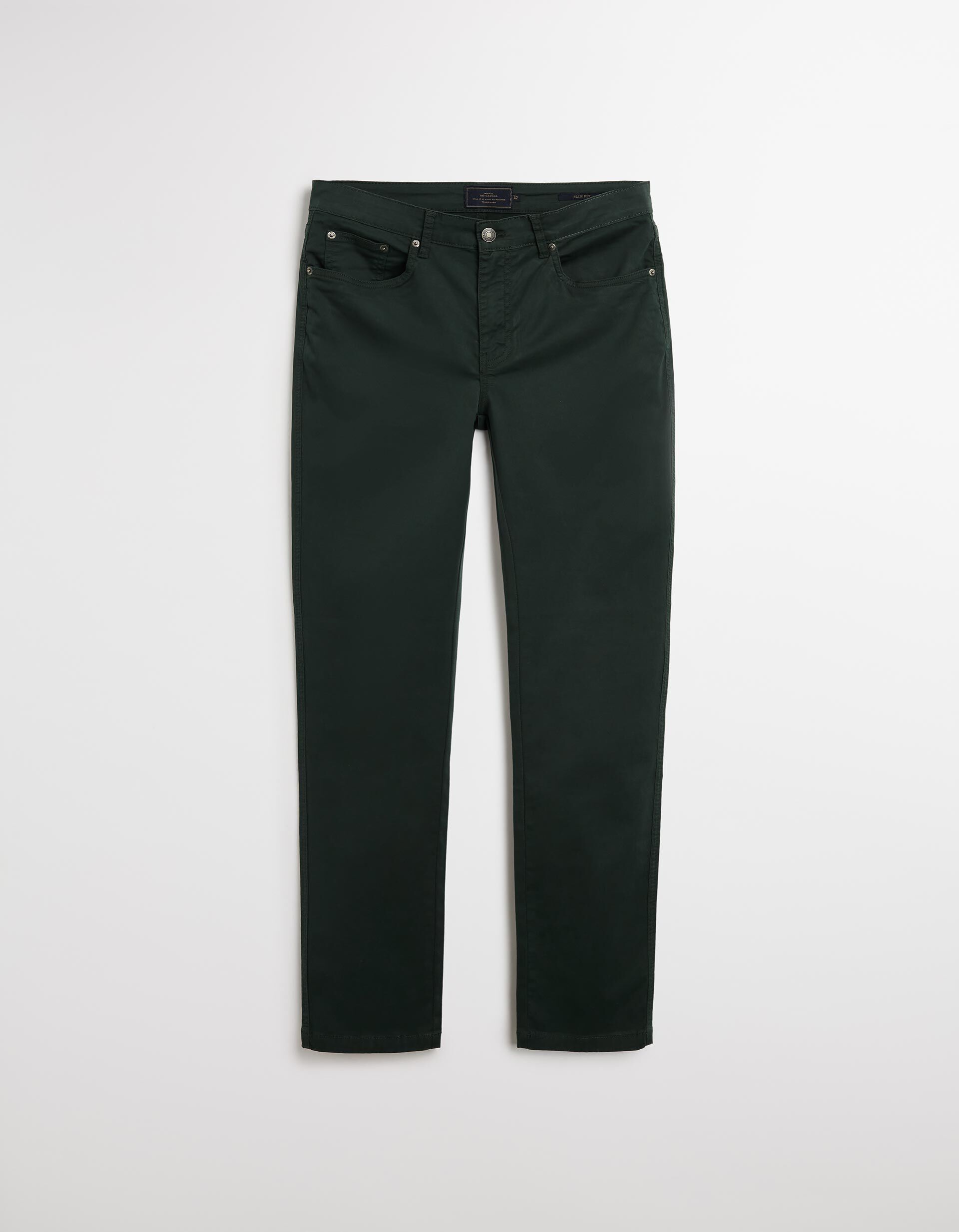 Comprar Online Cal&ccedil;as 'Slim Fit', Homem, Verde Escuro