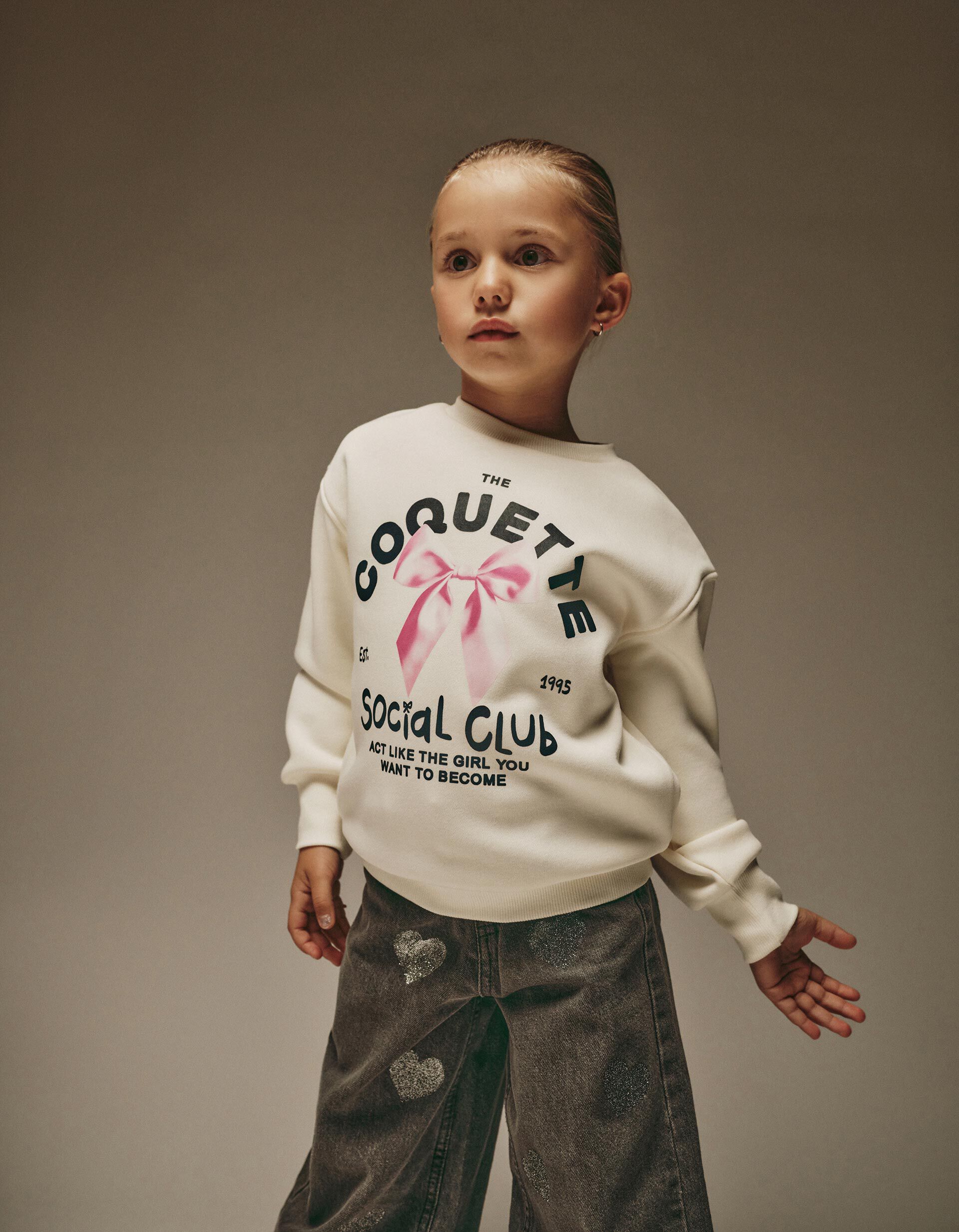 Comprar Online Sweatshirt de Felpa, Menina, Branco