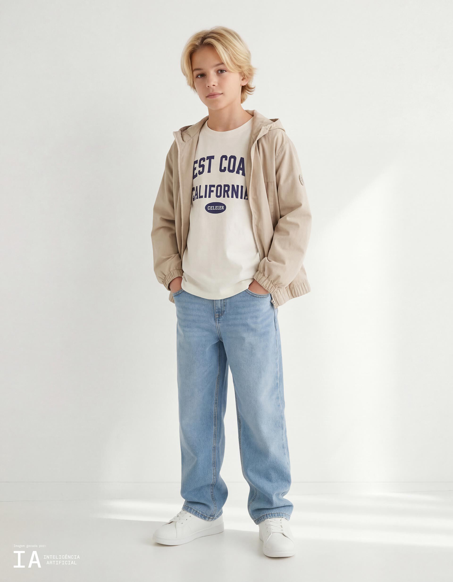 Comprar Online Cal&ccedil;as de Ganga 'Baggy', Menino, Azul Claro