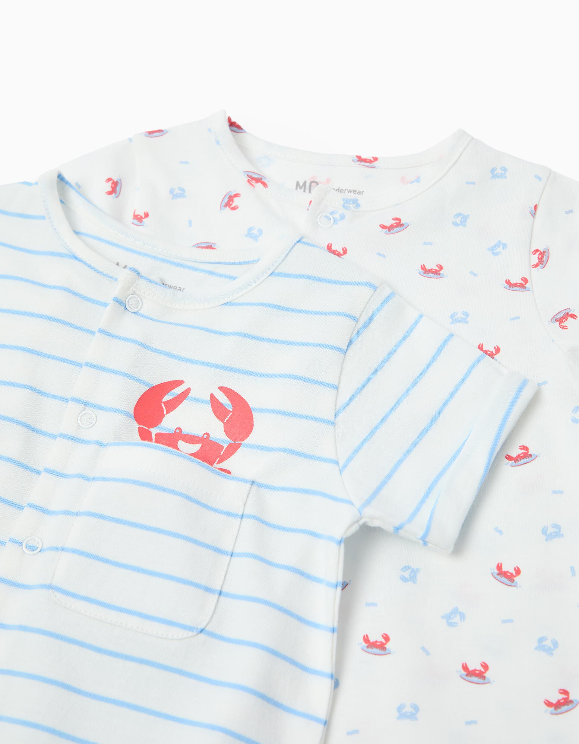 Comprar Online Pack 2 Bodies Macac&atilde;o, Menino, Branco 