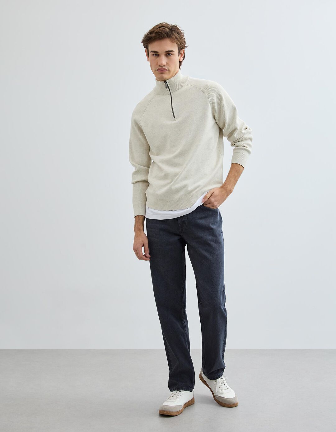 Cal&ccedil;as de Ganga 'Relaxed Fit', Homem, Azul Escuro